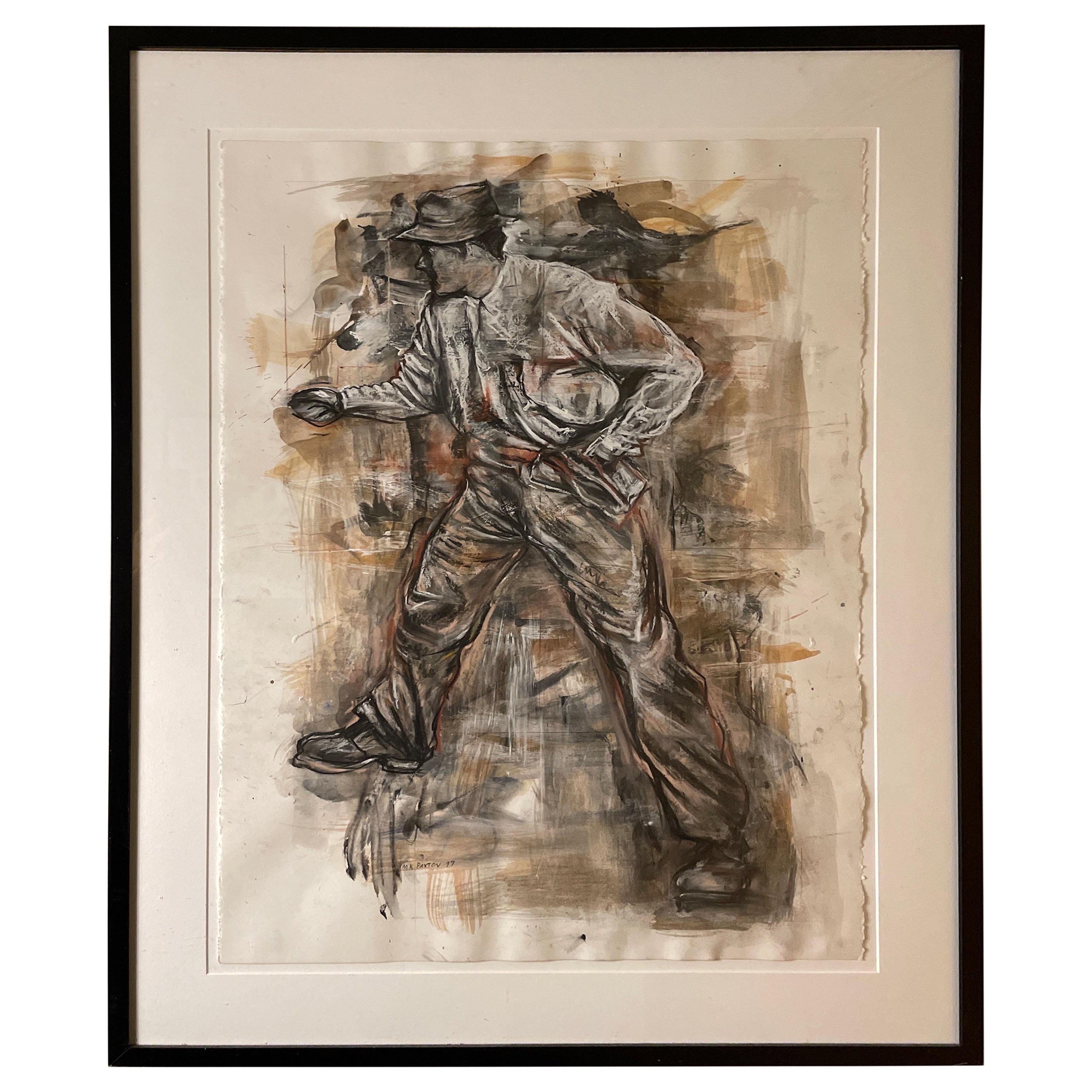 “Worker” art by Michael K Paxton