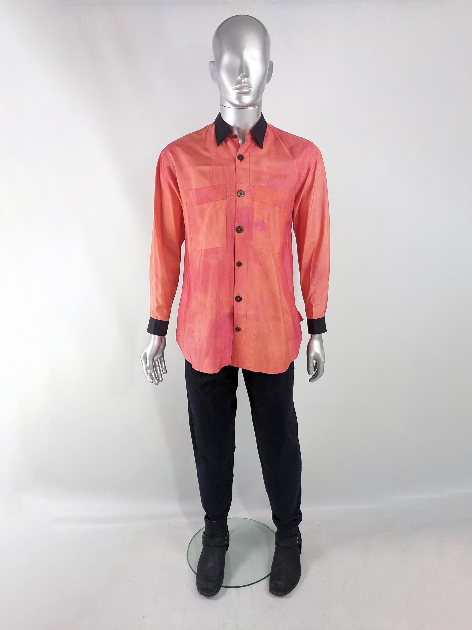 An incredible and rare vintage shirt from the 80s by cult British fashion label, Workers for Freedom - a label by duo Graham Fraser and Richard Nott who were awarded the Designer of the Year in 1989 at the BFA for their label. Their clients included