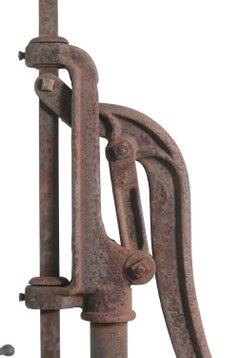 Working 1800s Cast Iron Farm Well Hand Pump by Hooiser