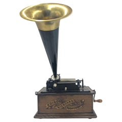Antique Working 1903 Edison Standard Cylinder Phonograph Manual Hand Crank