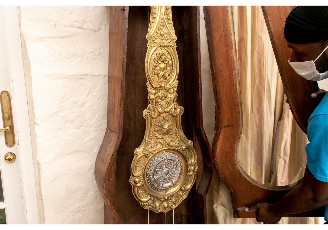 Horloge à boîtier haut Morbier en comtoise française du 19e siècle en activité par Bernard To Bon état - En vente à Bridgeport, CT