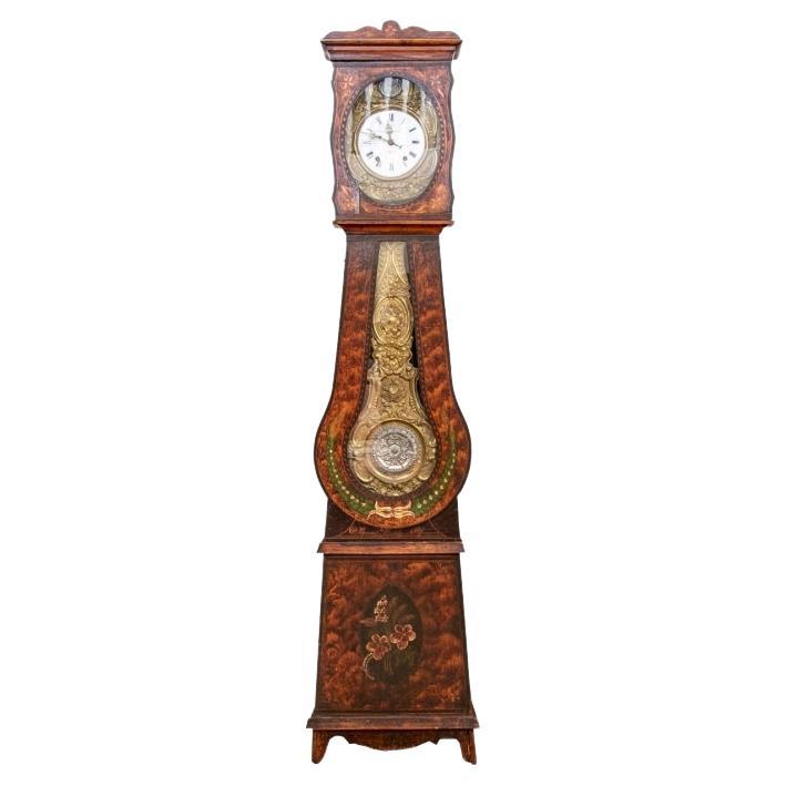 Working French 19th C. Comtoise Morbier Tall Case Clock By Bernard To
