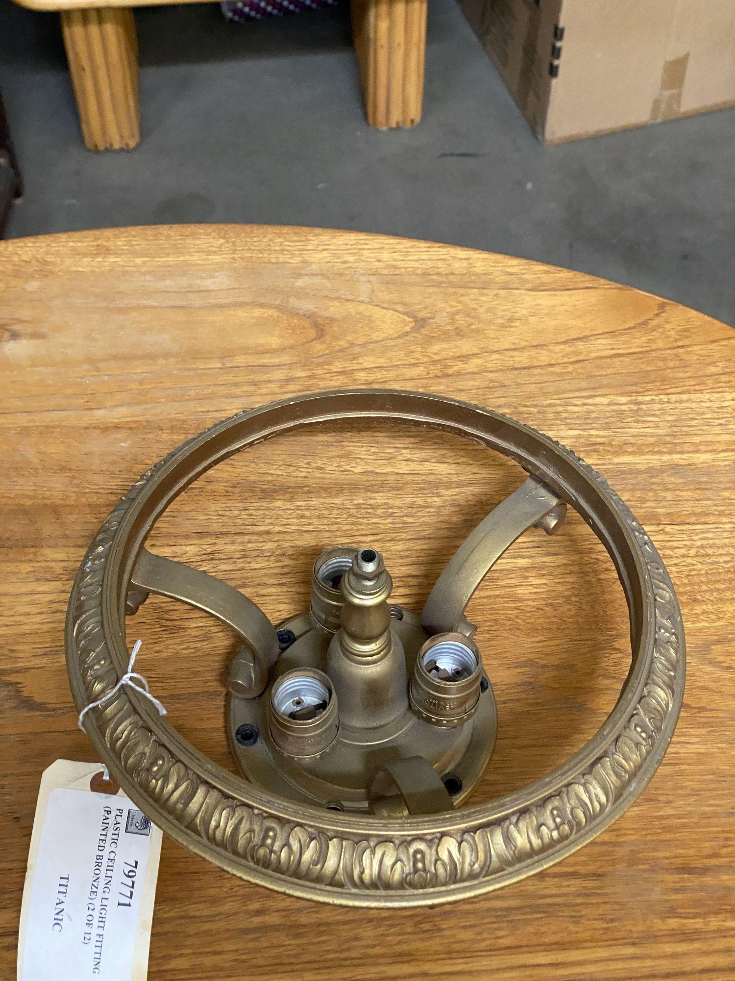 Edwardian Working Screen Used Ceiling Light Prop From 1997 Titanic For Sale