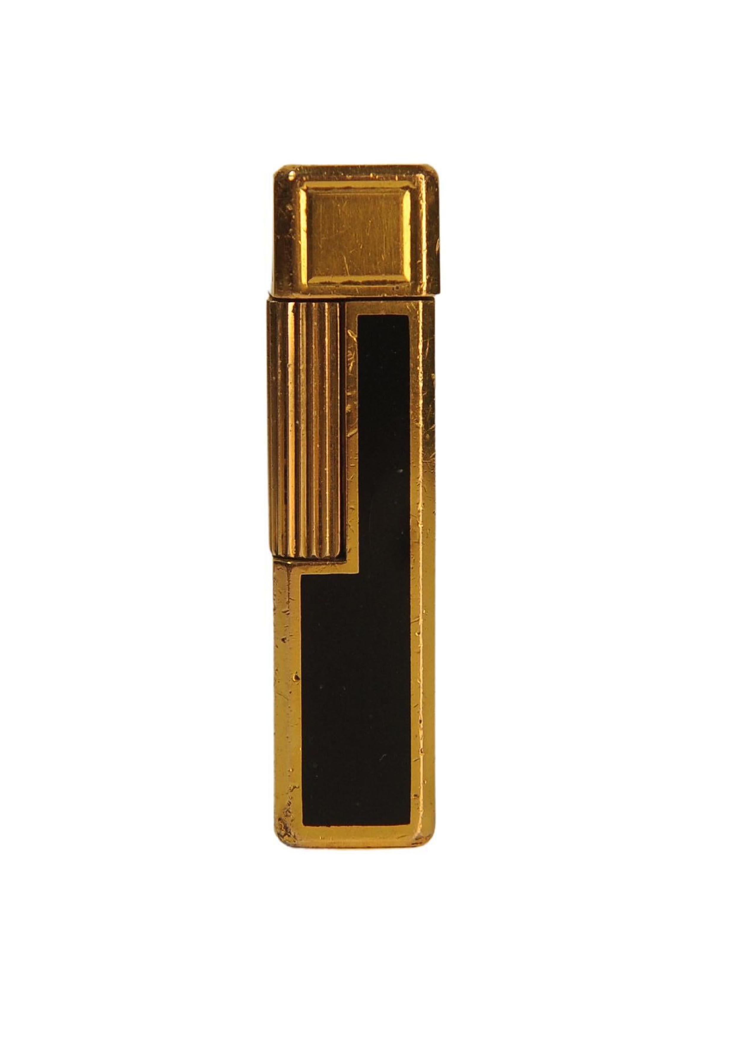 Lavorare in AT&T. Dupont placcato oro nero Laque De Chine Ligne 1 grande in vendita 3