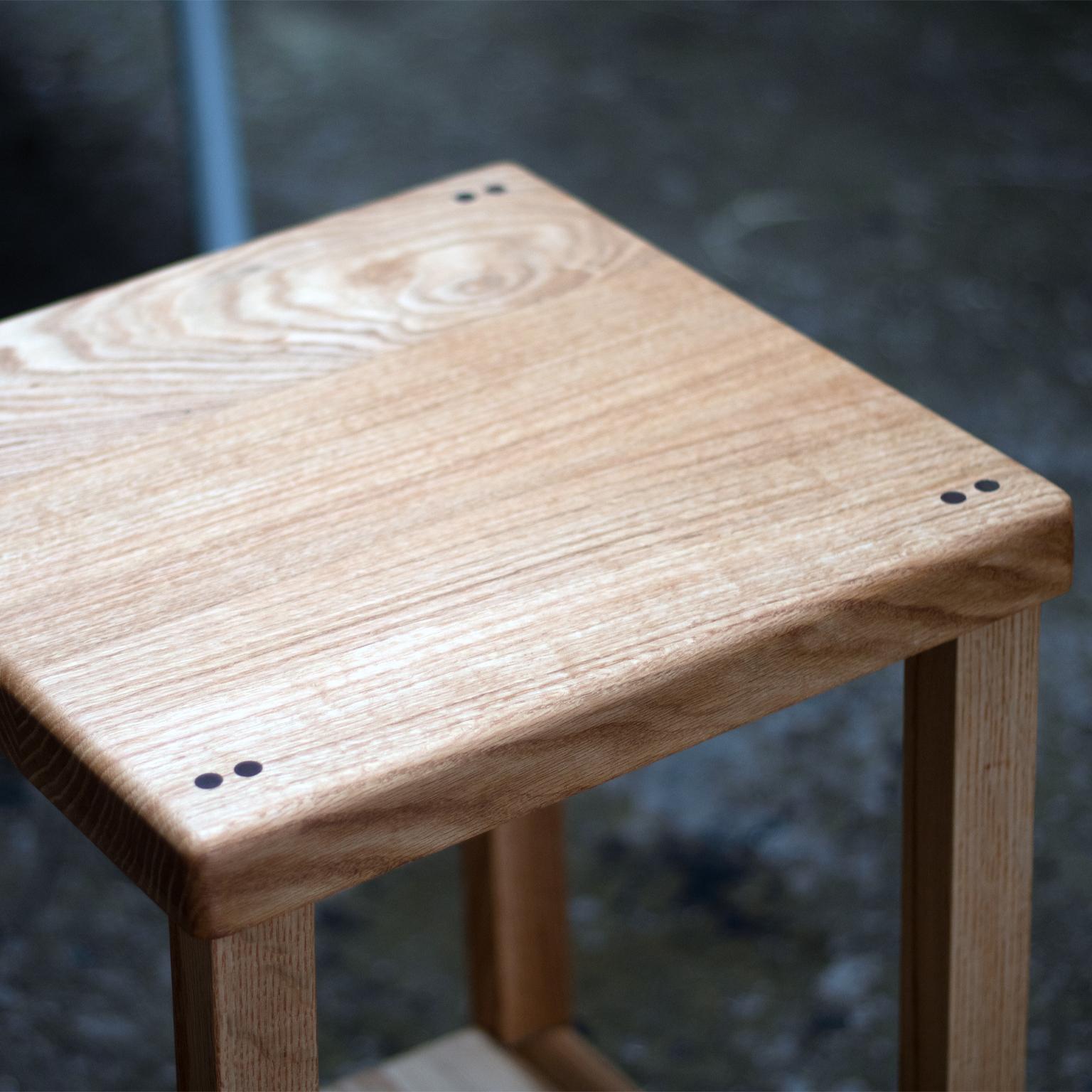 solid oak stools