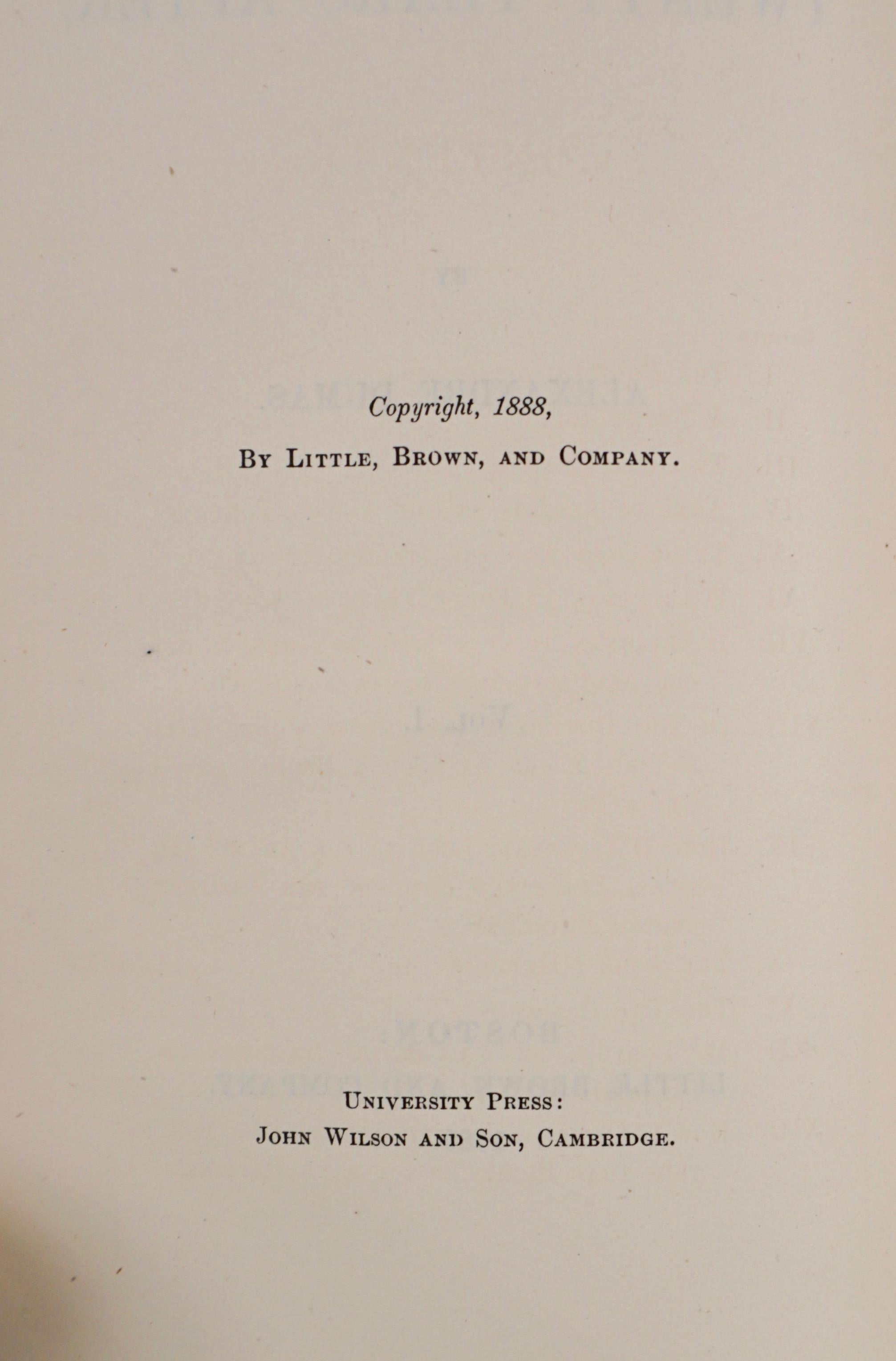 Works of Dumas in 10 Volumes Published Boston Little Brown, and Company 1889 1