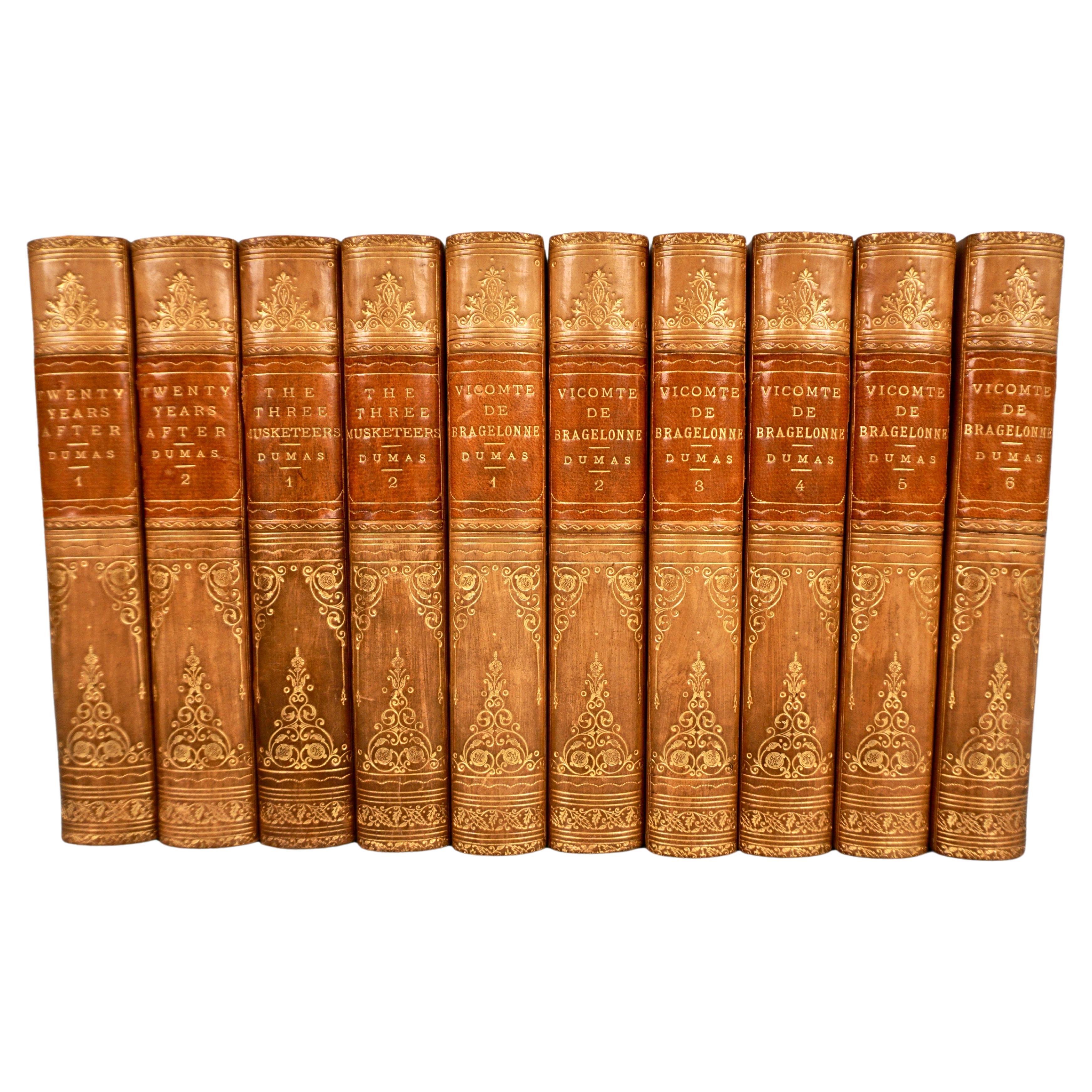 Works of Dumas in 10 Volumes Published Boston Little Brown, and Company 1889