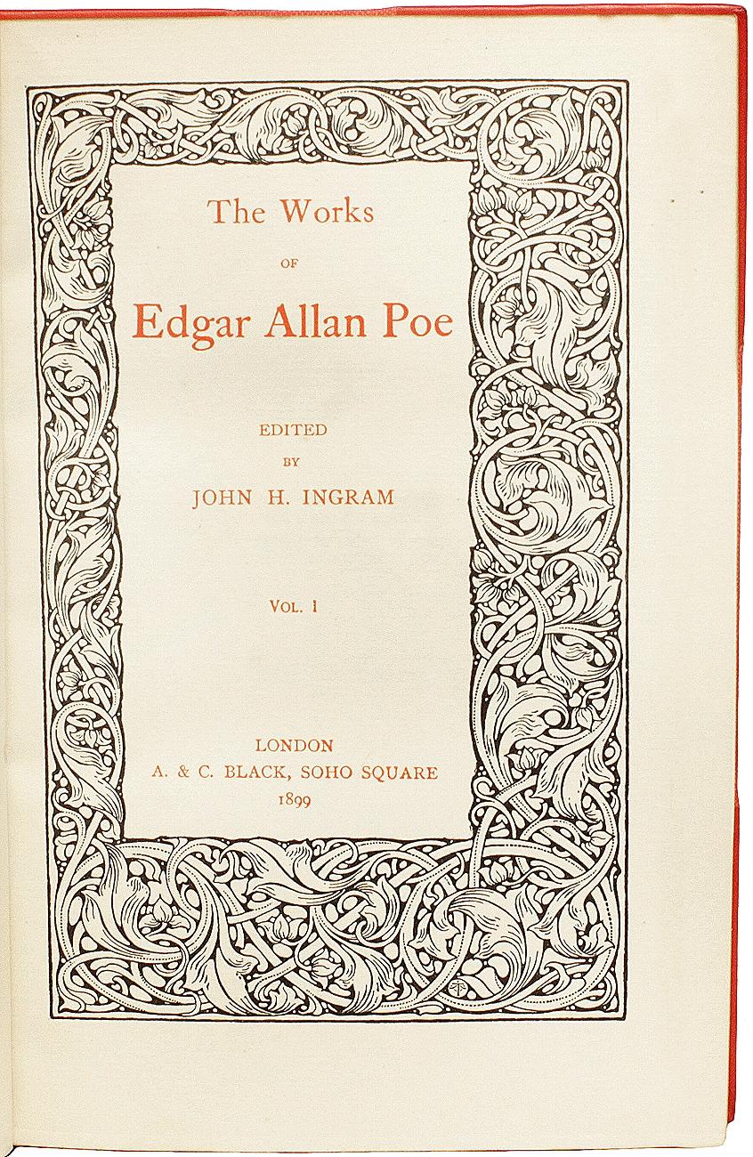 Œuvres d'Edgar Allen Poe. 4 volumes. 1899 - Édition STANDARD DANS UNE BINDING DE FINE CALF Bon état - En vente à Hillsborough, NJ