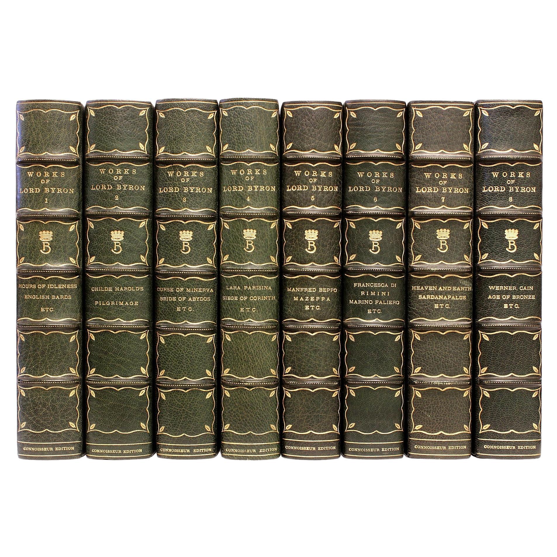 Works of Lord Byron, Connoisseur Edition, 16 Vols., in a Fine Leather Binding