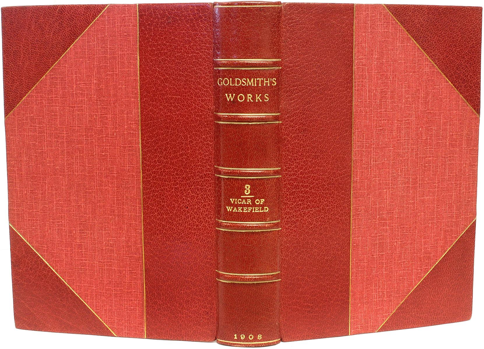 American Works of Oliver Goldsmith-10 Vols.-Turk's Head Edition-in a Fine Binding For Sale