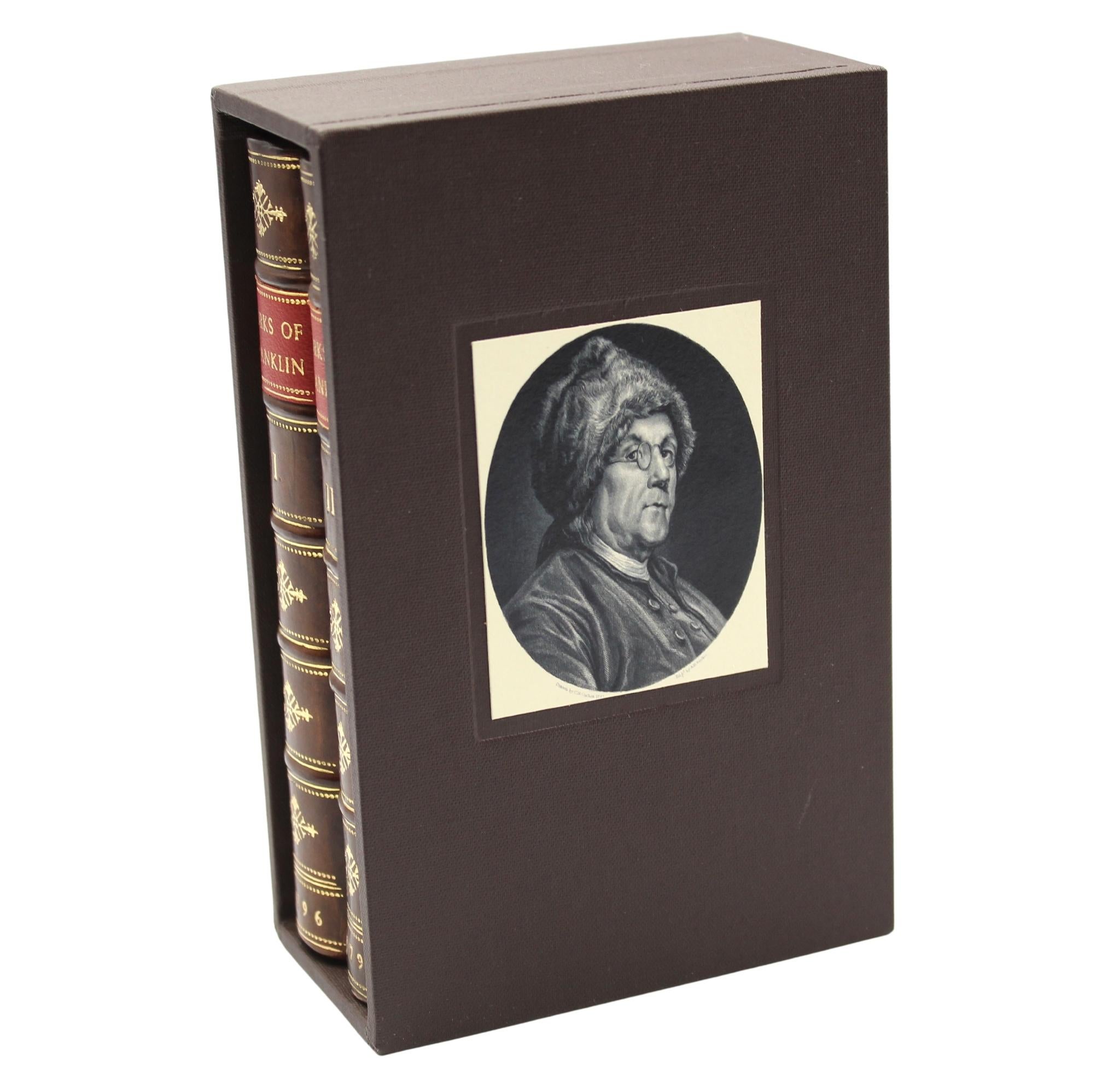 Federal Works of the Late Doctor Benjamin Franklin, With Essays, in Two Volumes, 1796 For Sale