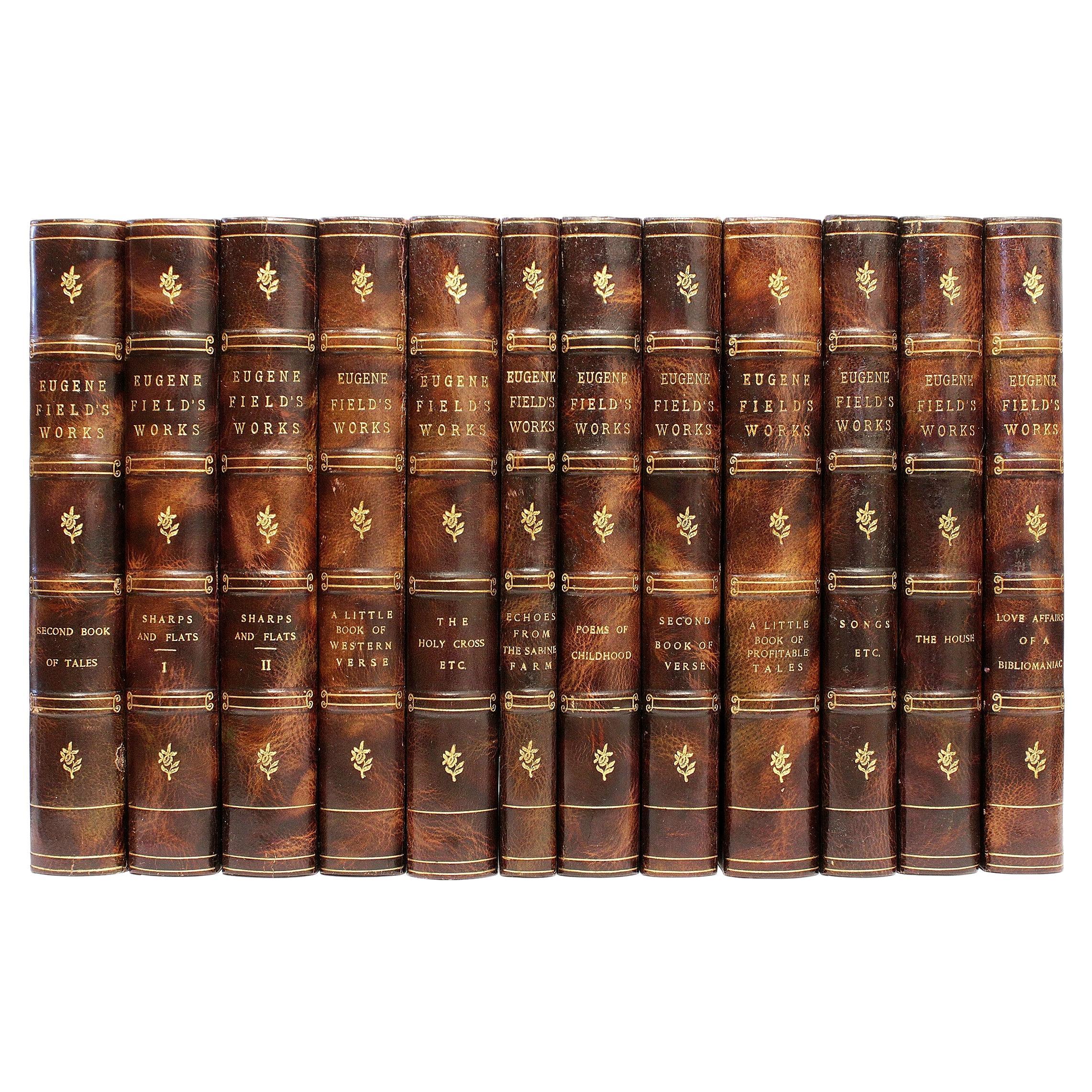 Works, Writings in Prose & Verse, of Eugene Field - 12 vols. - IN A FINE BINDING For Sale