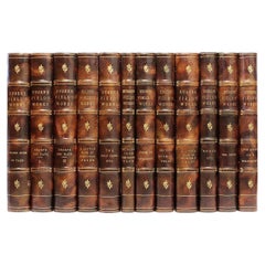 Antique Works, Writings in Prose & Verse, of Eugene Field - 12 vols. - IN A FINE BINDING