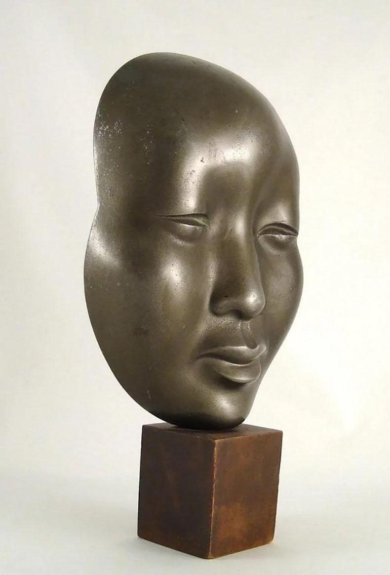 Art Deco Workshop Hagenauer Vienna - Bust of an Asian, 1950s