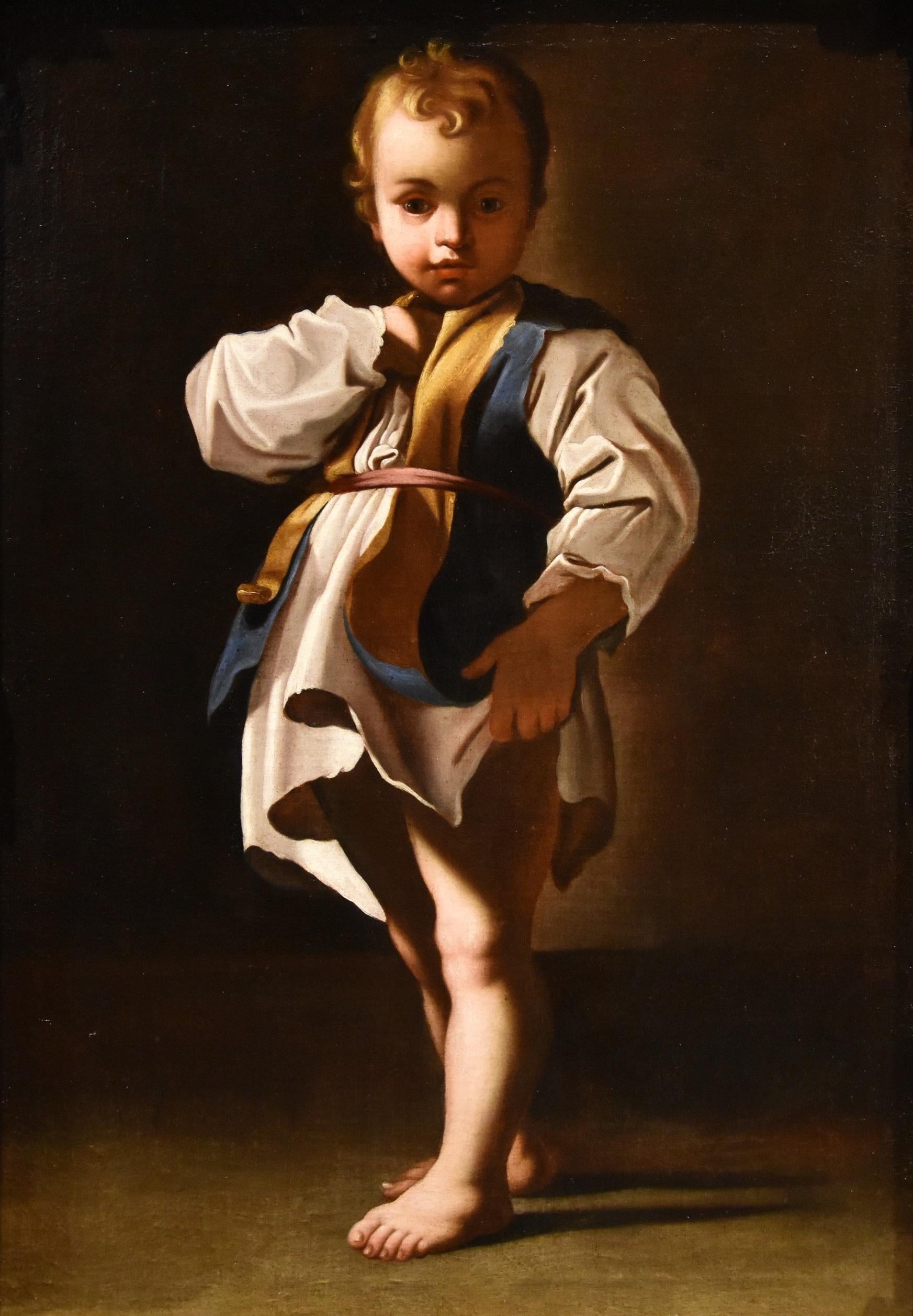 Porträt Kind Schedoni, 17. Jahrhundert, Gemälde, Öl auf Leinwand, Alter Meister (Alte Meister), Painting, von Workshop of Bartolomeo Schedoni (Modena 1578 - Parma 1615)