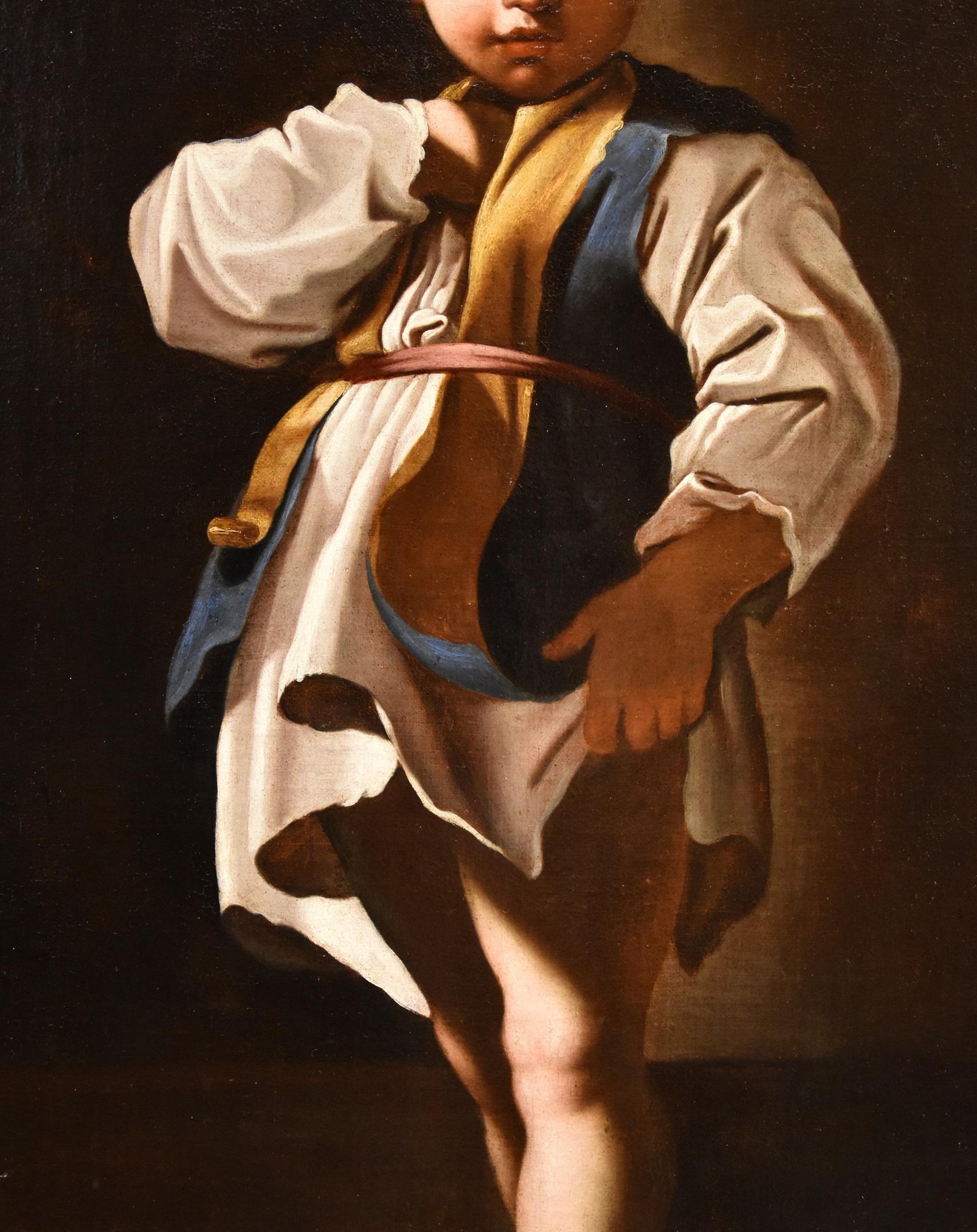 Bartolomeo Schedoni (Modena 1578 - Parma 1615) Werkstatt von
Porträt eines Kindes (Alessandro Farnese?)

Erste Hälfte 17. Jahrhundert

Öl auf Leinwand (95 x 66 cm. - Im Rahmen 109 x 80)

Dieses intensive Porträt eines kleinen Jungen ist ein