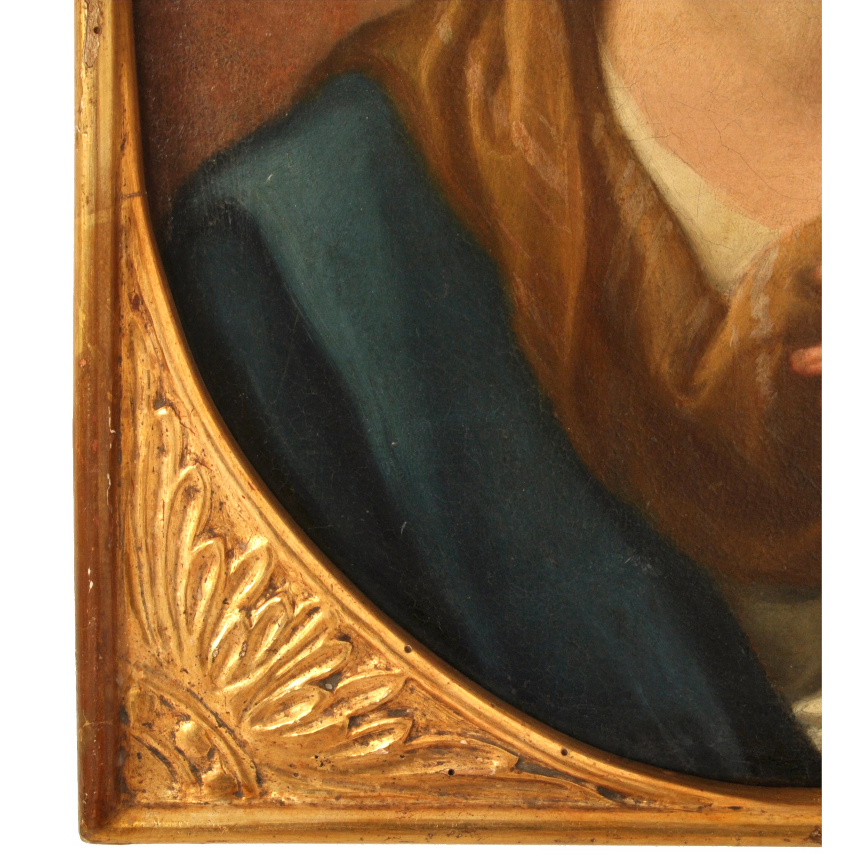 Antique Italian Old Master Baroque Oil on Canvas Painting Carlo Maratta 1700 3