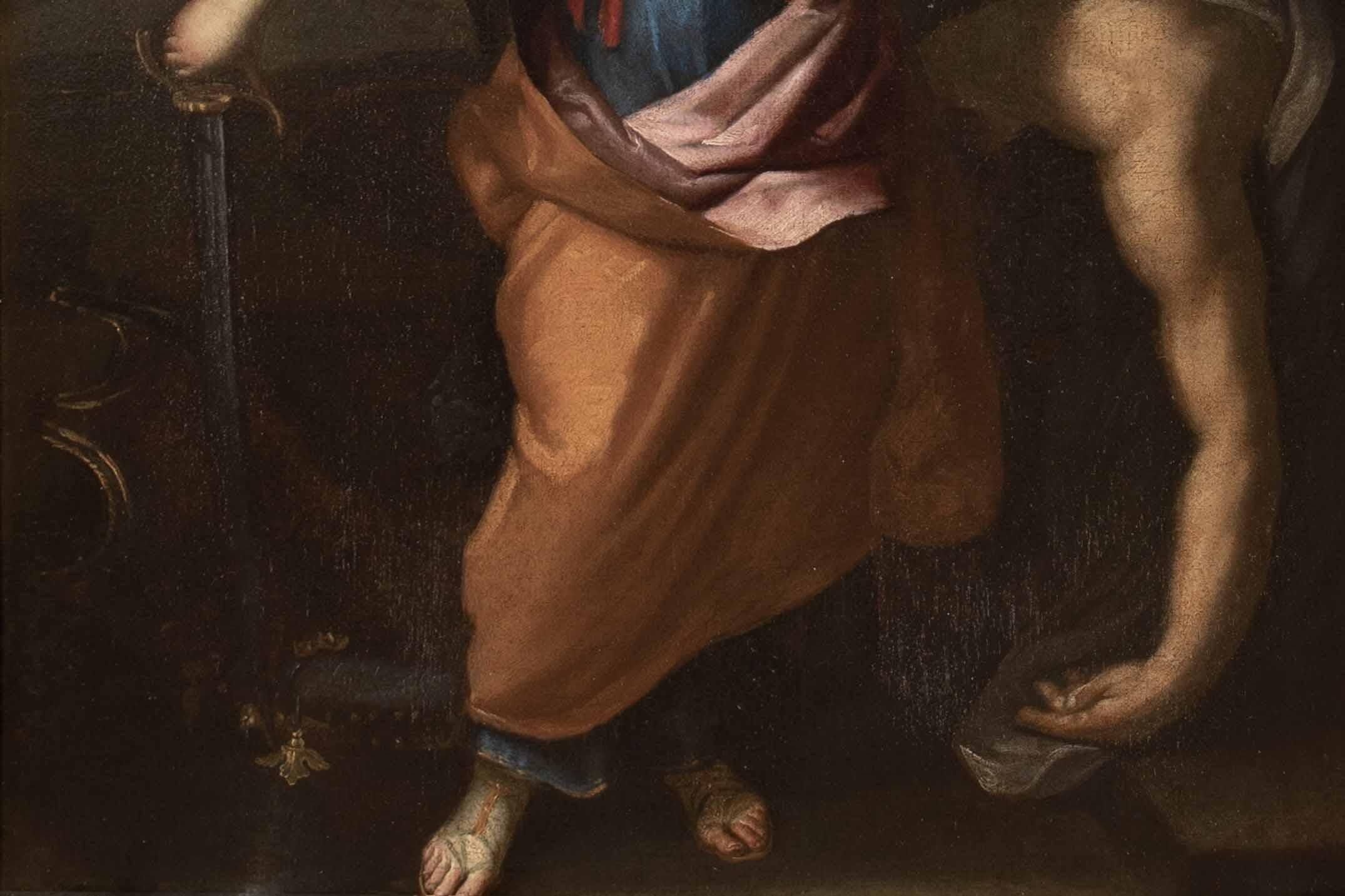 Judith décapitant Holopherne, 17e siècle  École de Carlo MARATTA (1625-1713) en vente 6