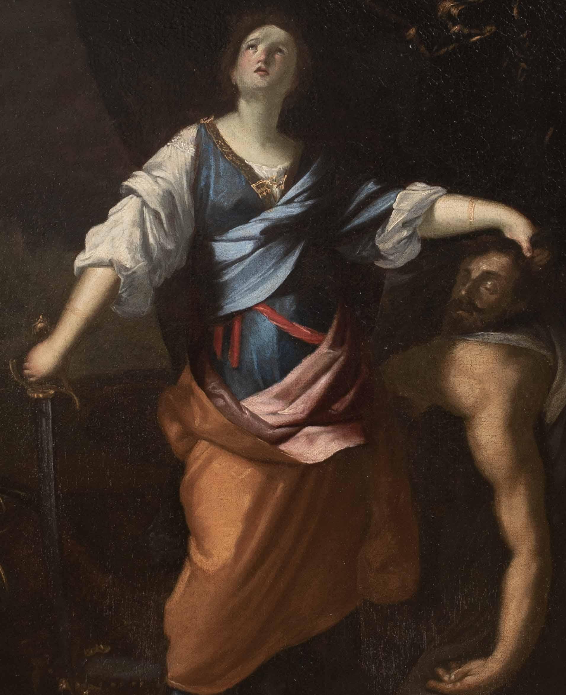 Judith décapitant Holopherne, 17e siècle  École de Carlo MARATTA (1625-1713) en vente 1