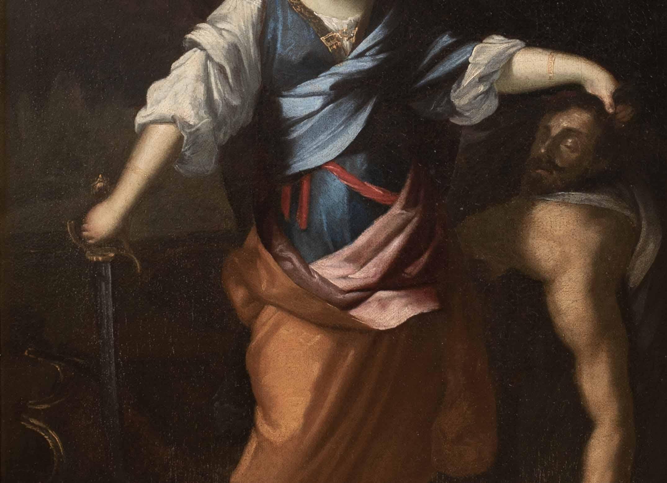 Judith décapitant Holopherne, 17e siècle  École de Carlo MARATTA (1625-1713) en vente 2