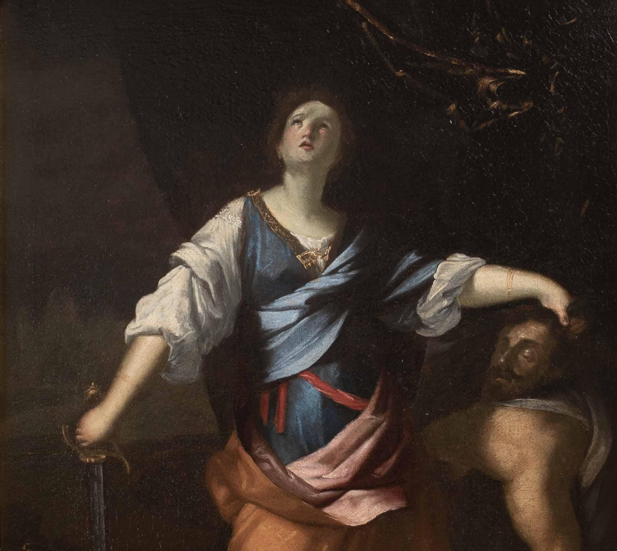 Judith décapitant Holopherne, 17e siècle  École de Carlo MARATTA (1625-1713) en vente 3