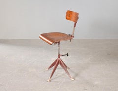 Workstation Chair By Experfi Paris Attributed to Jean Prouvé