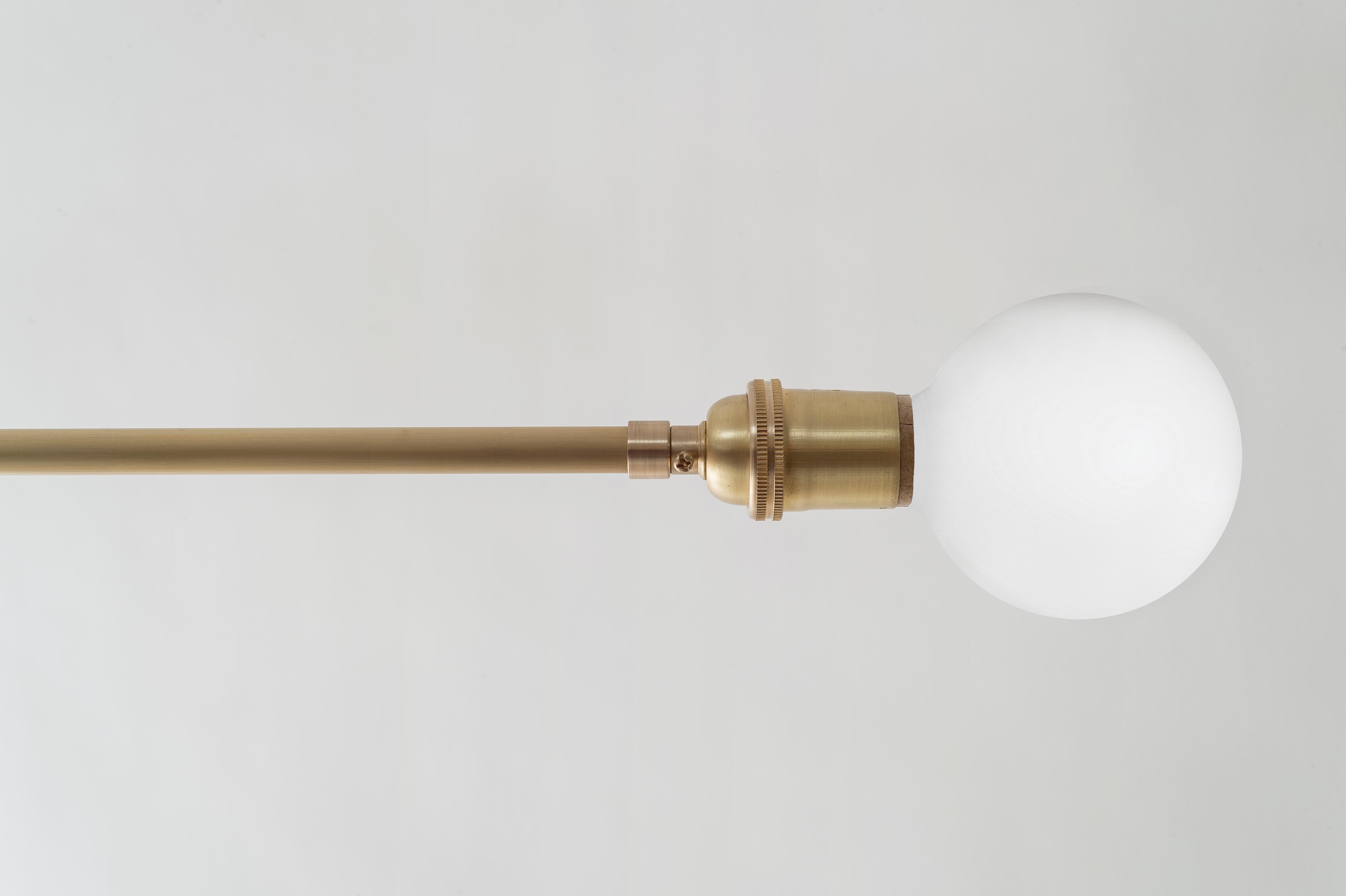 Workstead Industrial Chandelier in Hewn Brass (Gegossen) im Angebot