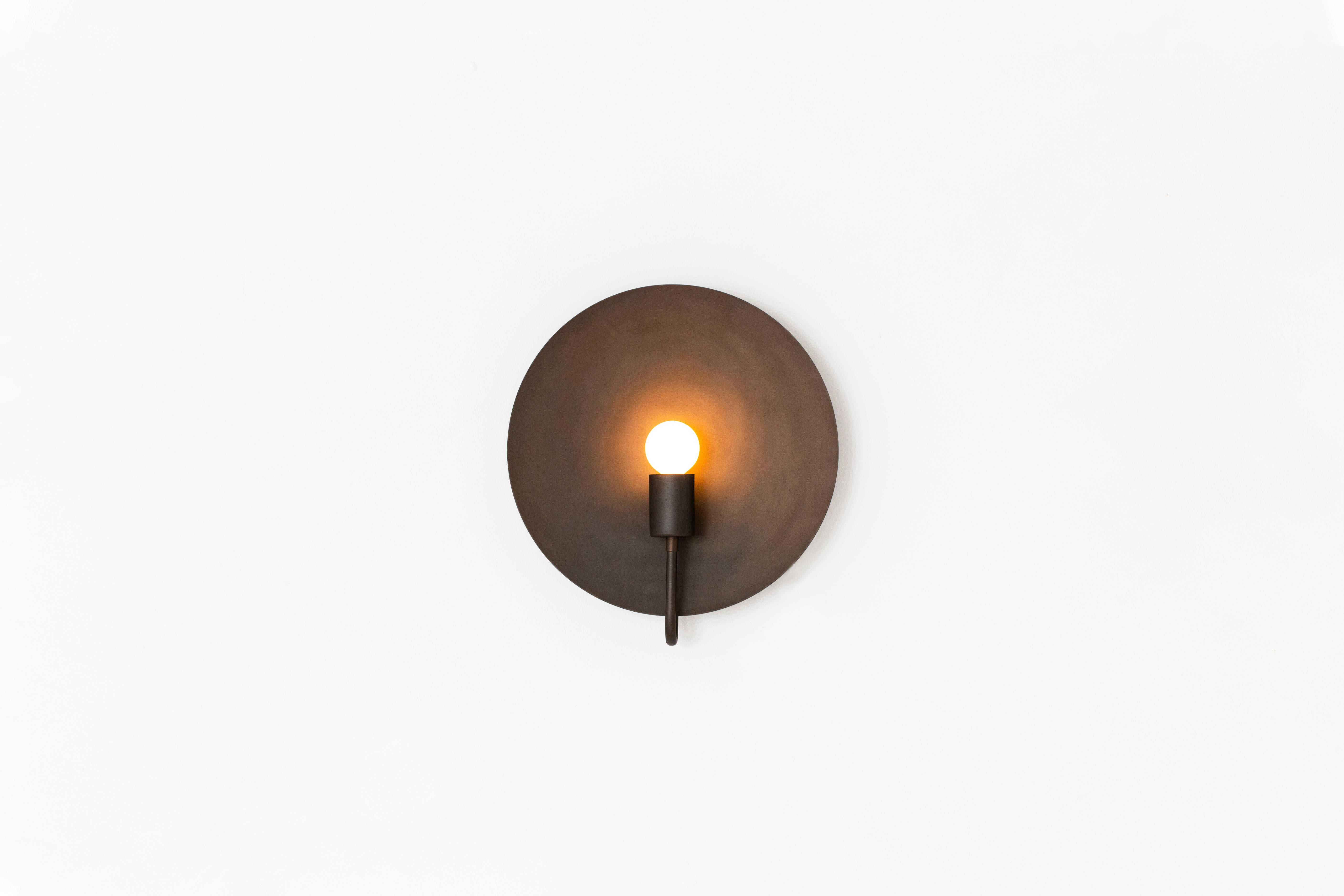 Contemporary Workstead Helios ADA Sconce in Brushed Nickel For Sale
