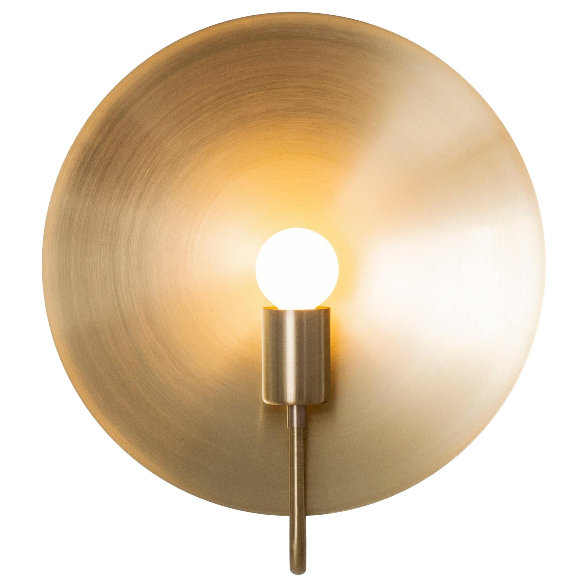 Workstead Helios ADA Sconce in Hewn Brass