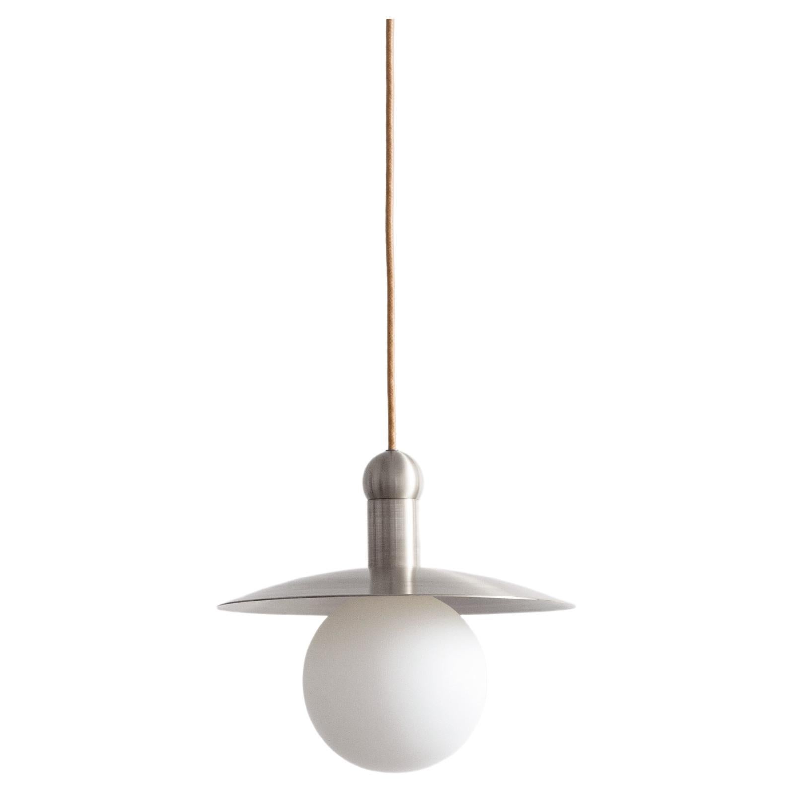 Workstead Helios Cord Pendant Brushed Nickel For Sale