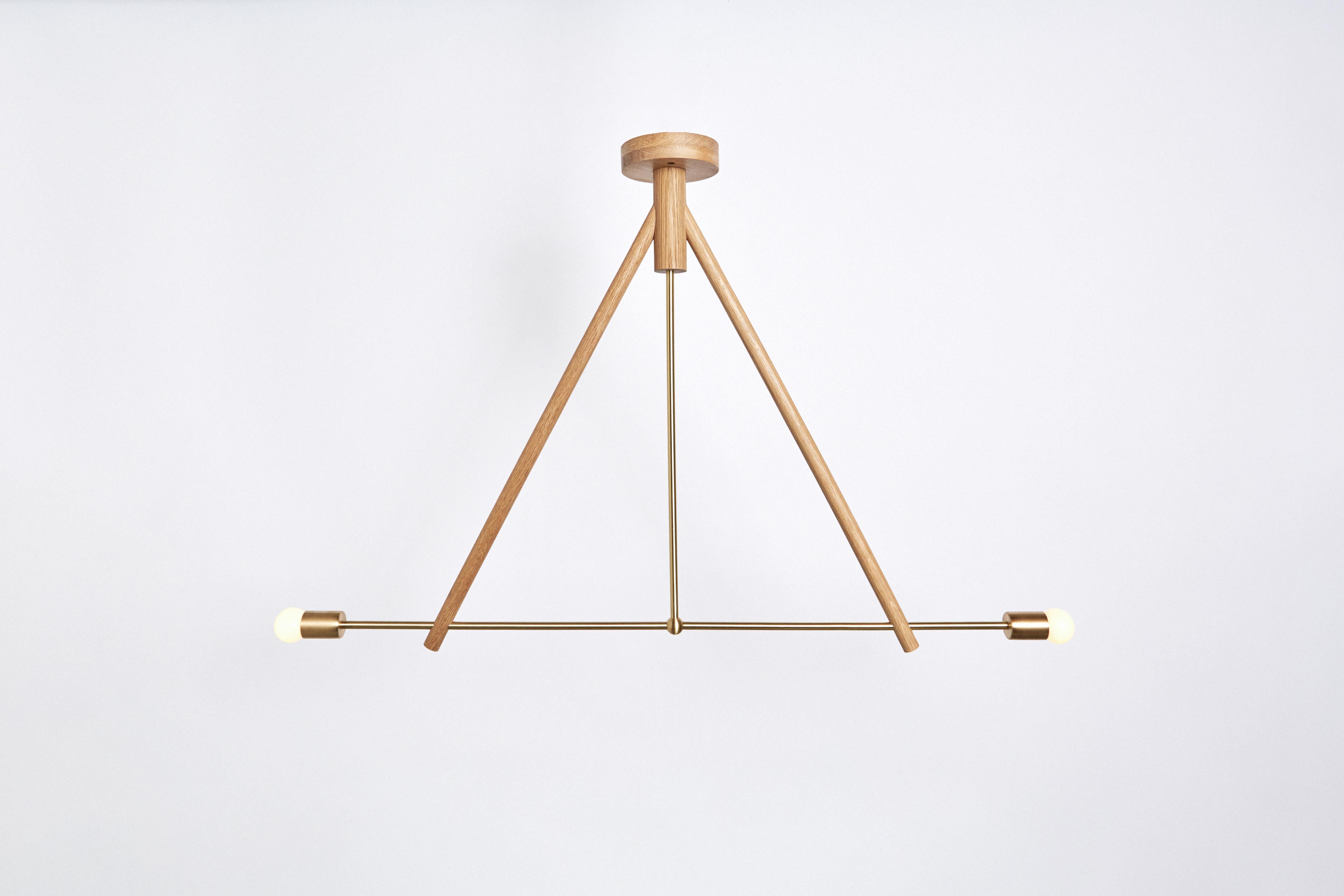 Workstead Lodge Chandelier II in Oxidized Ash and Blackened Steel For Sale 1