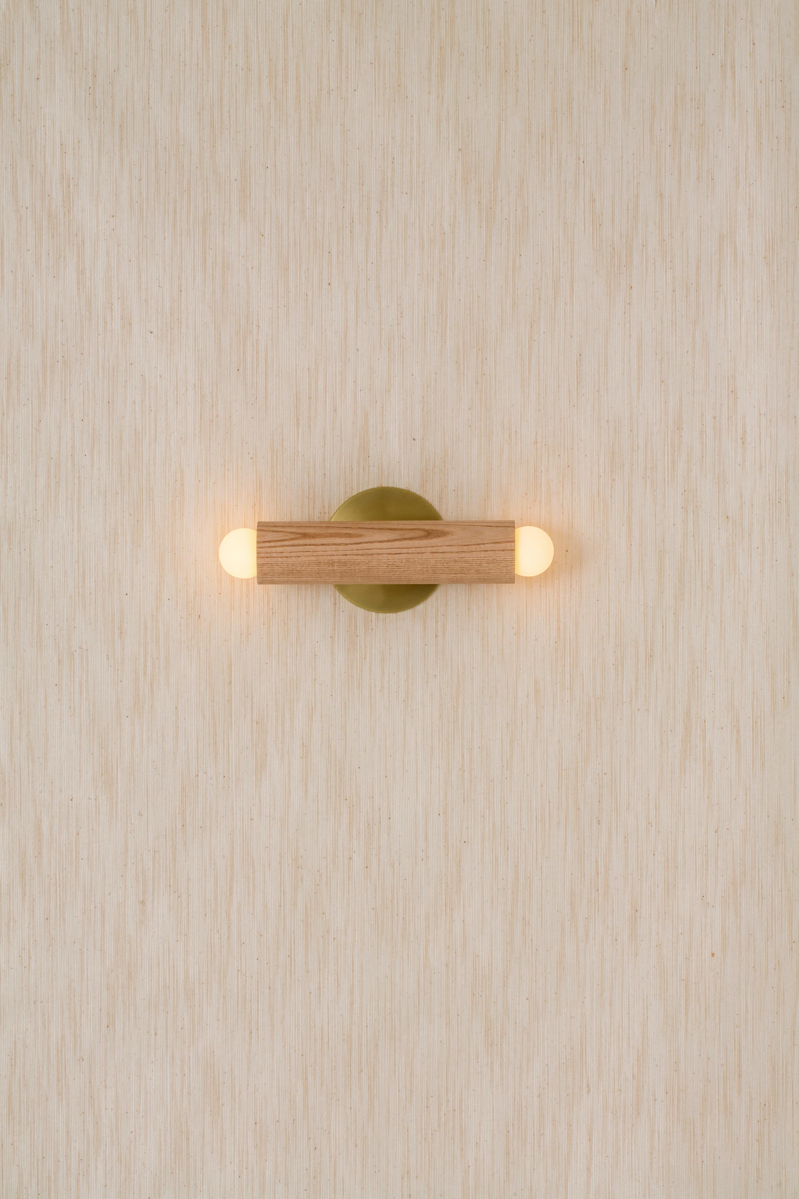Workstead Lodge Double Sconce in Oxidized Ash and Blackened Steel For Sale 7