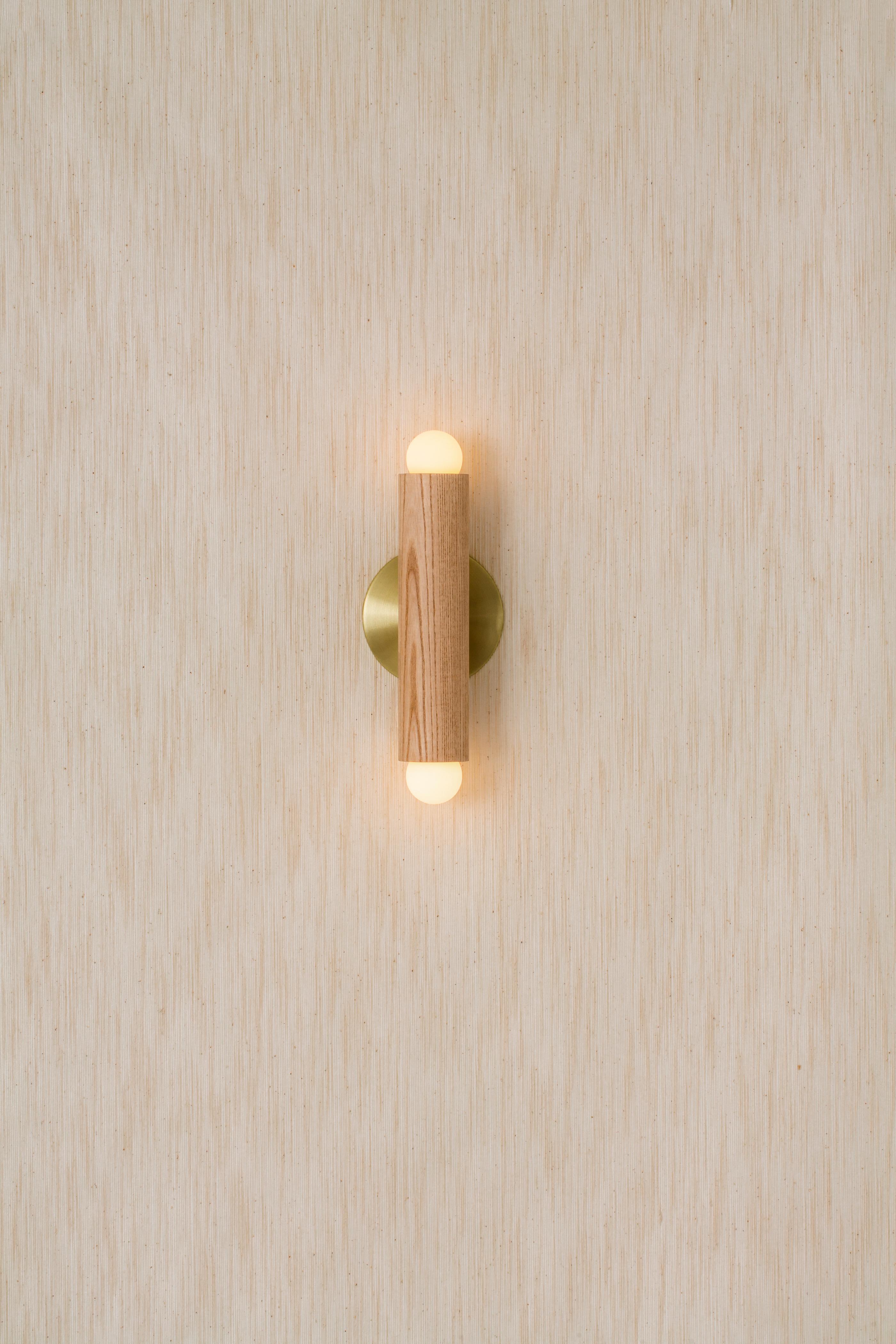 Workstead Lodge Double Sconce in Oxidized Ash and Blackened Steel For Sale 8