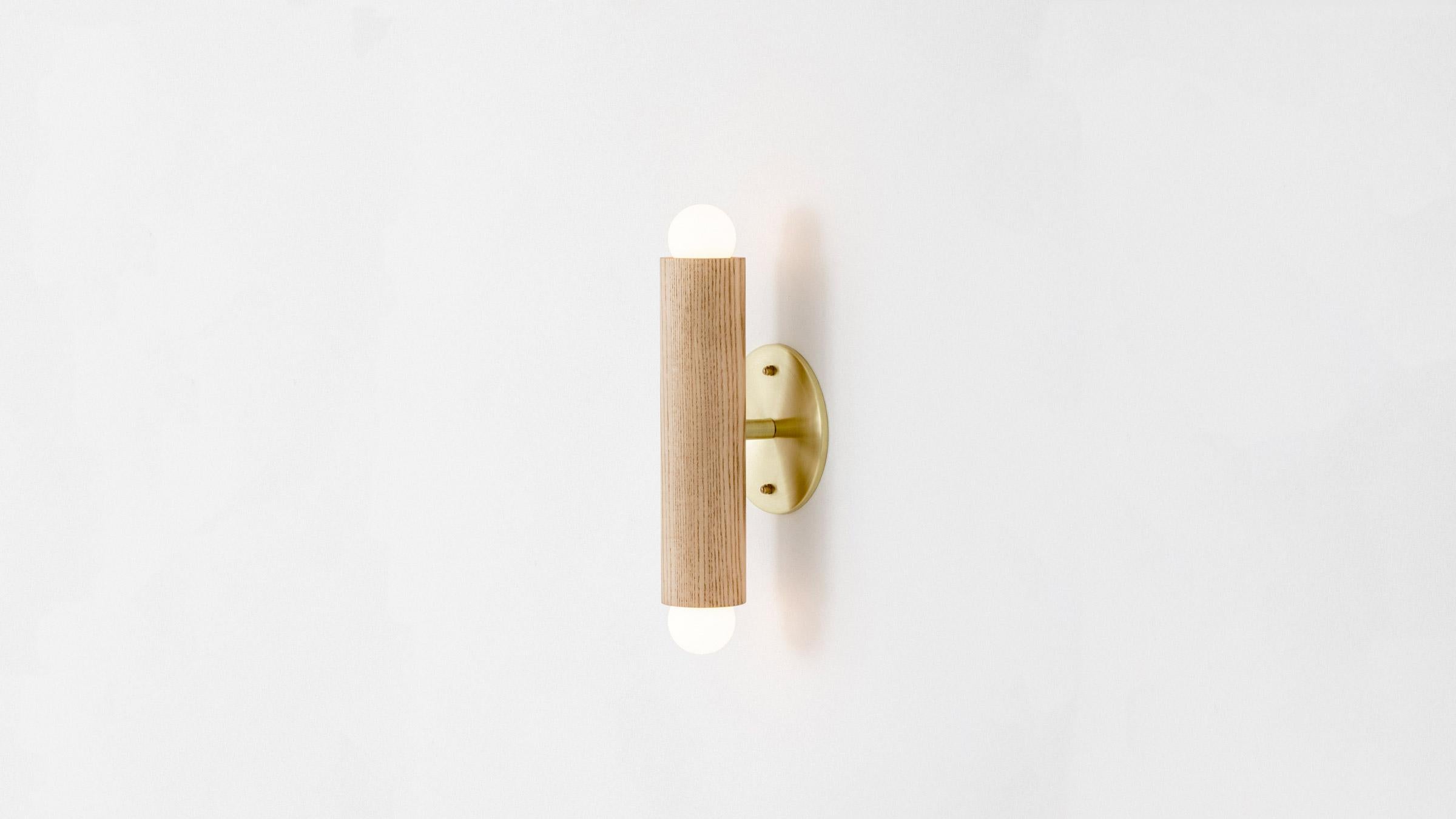 Workstead Lodge Double Sconce in Oxidized Ash and Blackened Steel For Sale 2