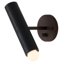 Workstead Lodge Extension Sconce in Oxidized Ash and Blackened Brass