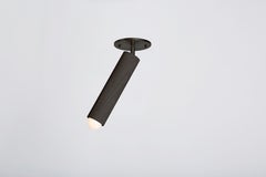 Workstead Lodge Flush Mount in Oxidized Ash and Blackened Steel