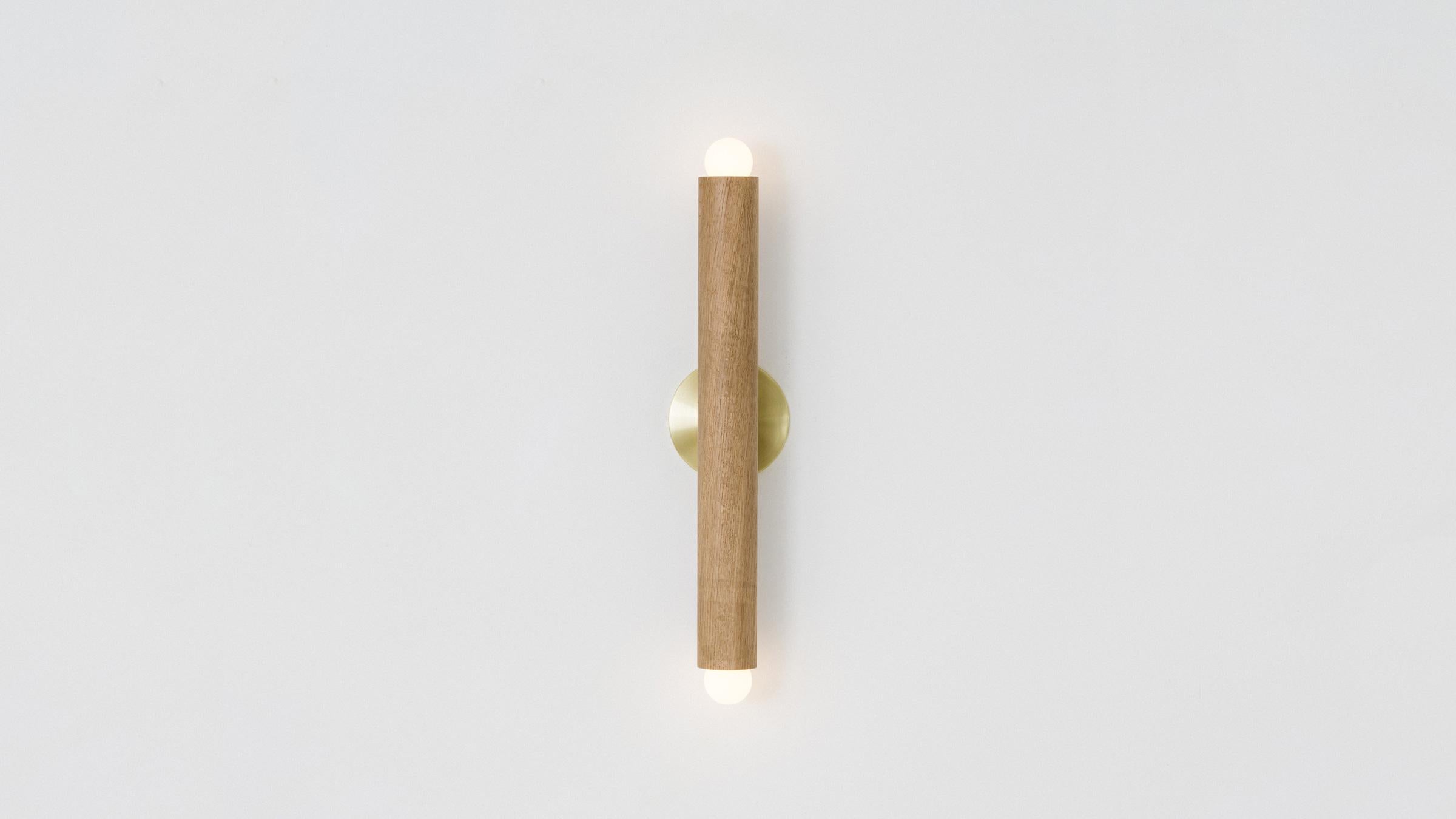 Workstead Lodge Linear Sconce in Oxidized Ash and Blackened Steel In New Condition For Sale In Floyd, VA