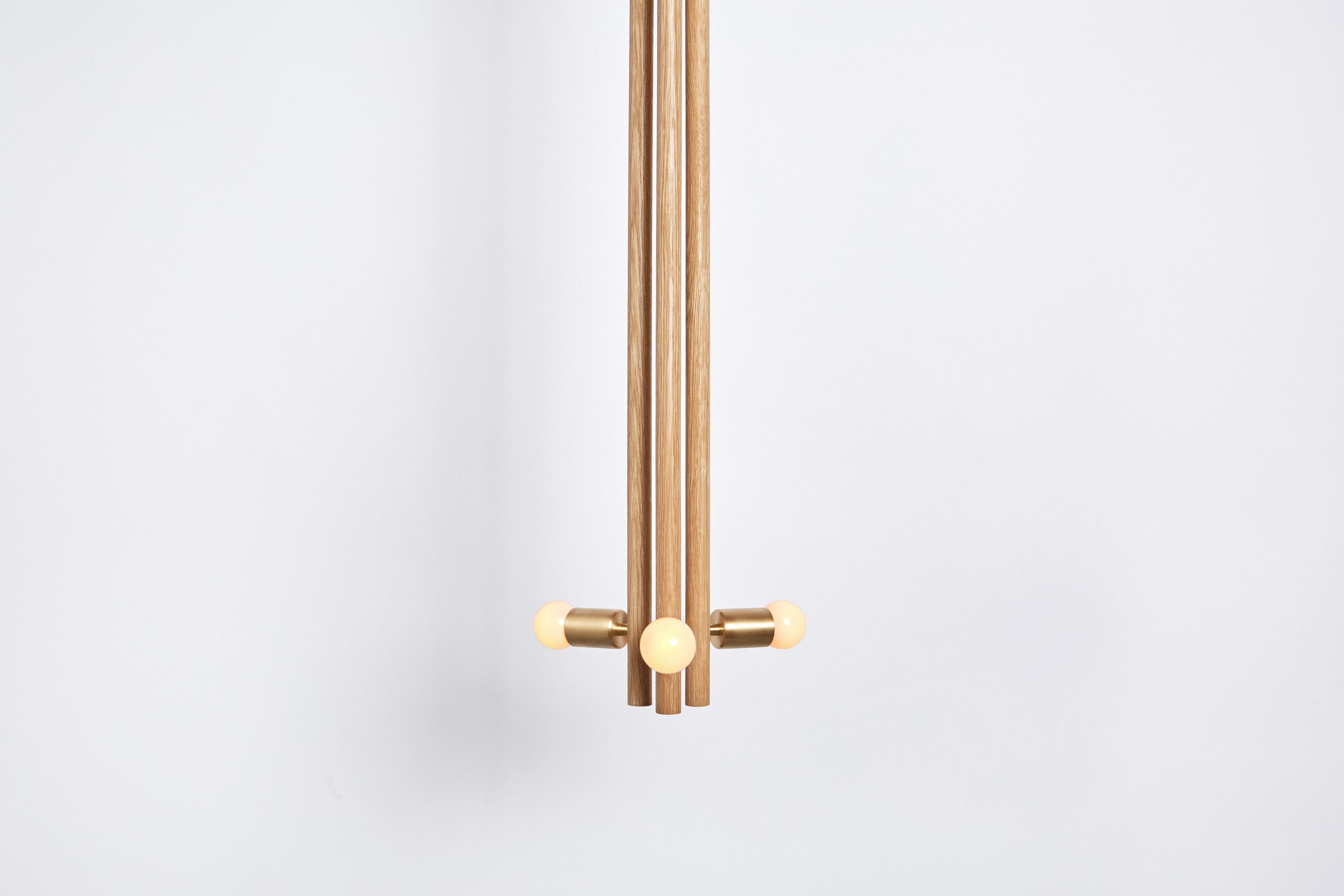 XXI secolo e contemporaneo Workstead Lodge Pendant in Oxidized Ash and Blackened Steel in vendita