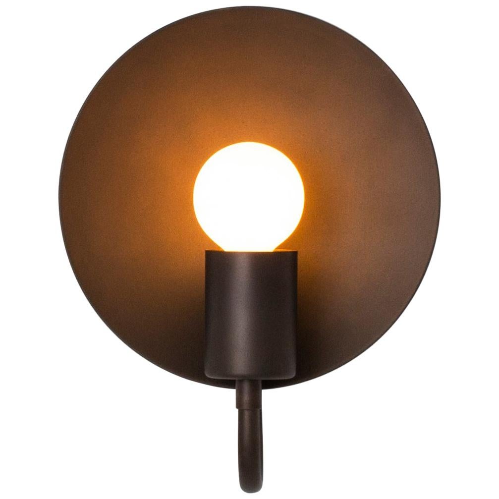Workstead Orbit ADA Sconce in Hand Finished Bronze For Sale