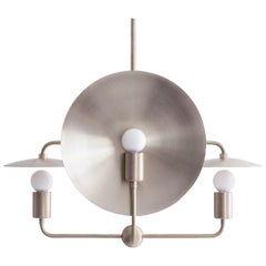 Workstead Orbit Chandelier Nickel brossé