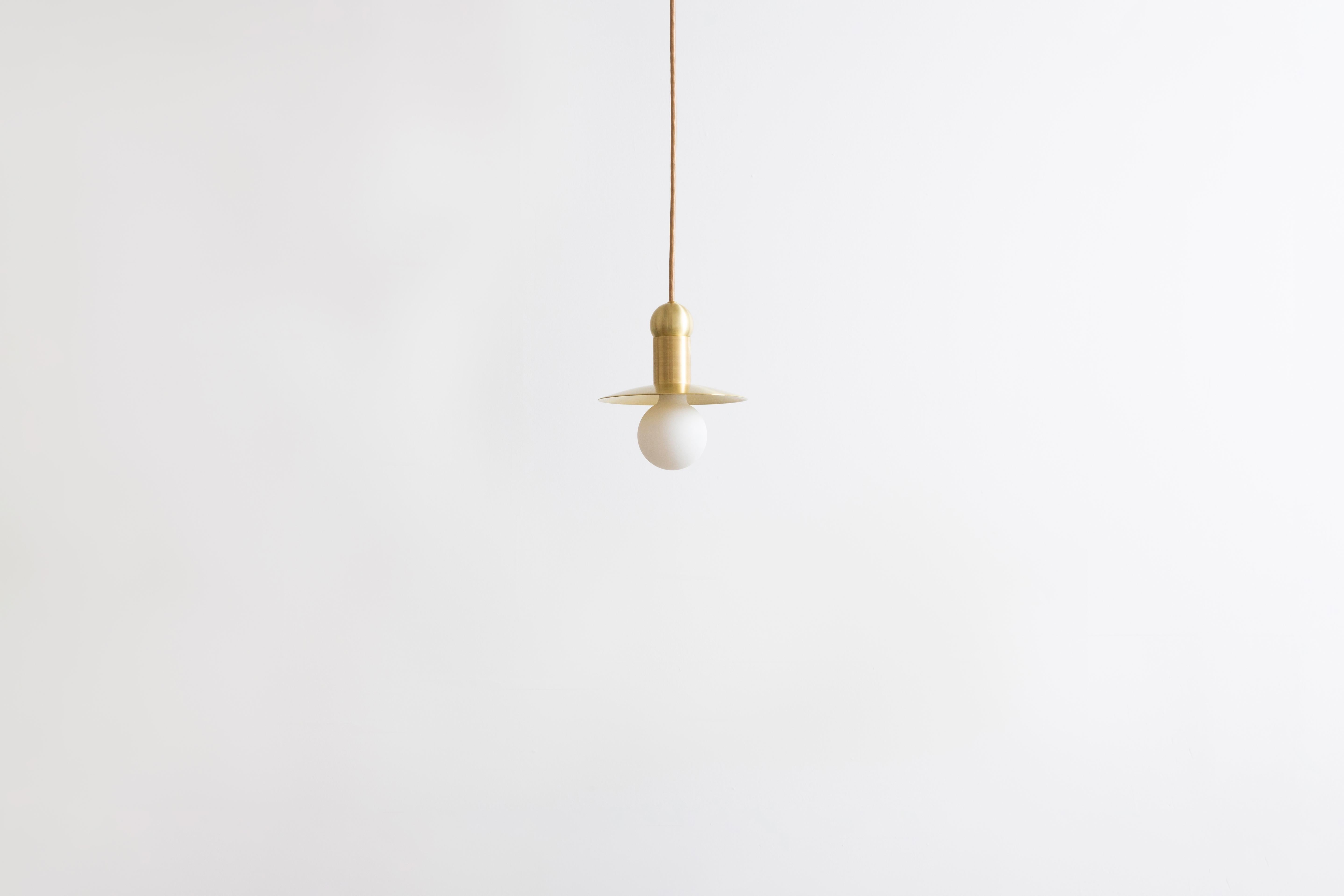 Pendentif Workstead Orbit Cord en nickel brossé en vente 4