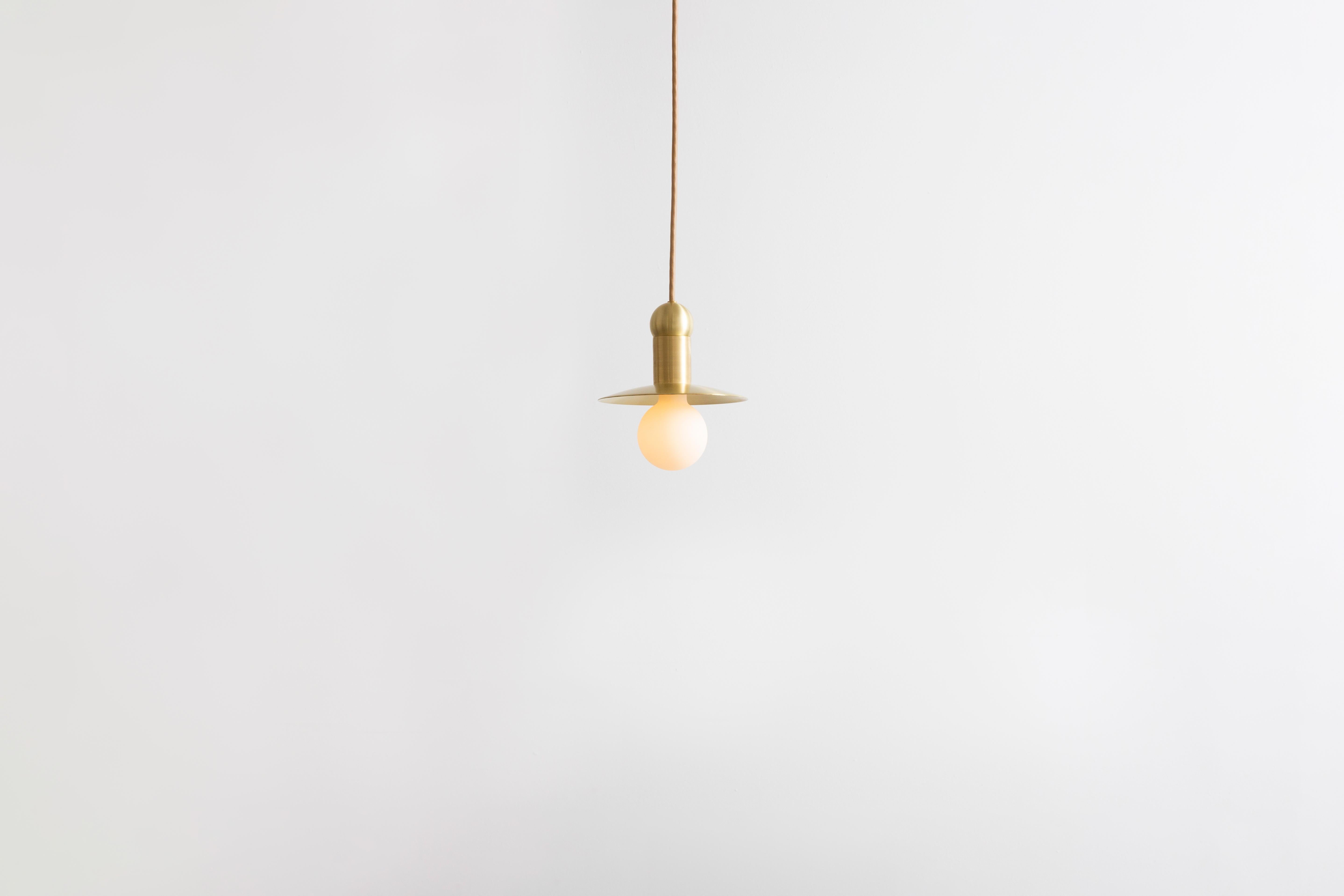 Pendentif Workstead Orbit Cord en nickel brossé en vente 5