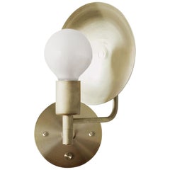 Workstead Orbit Sconce in Hewn Brass