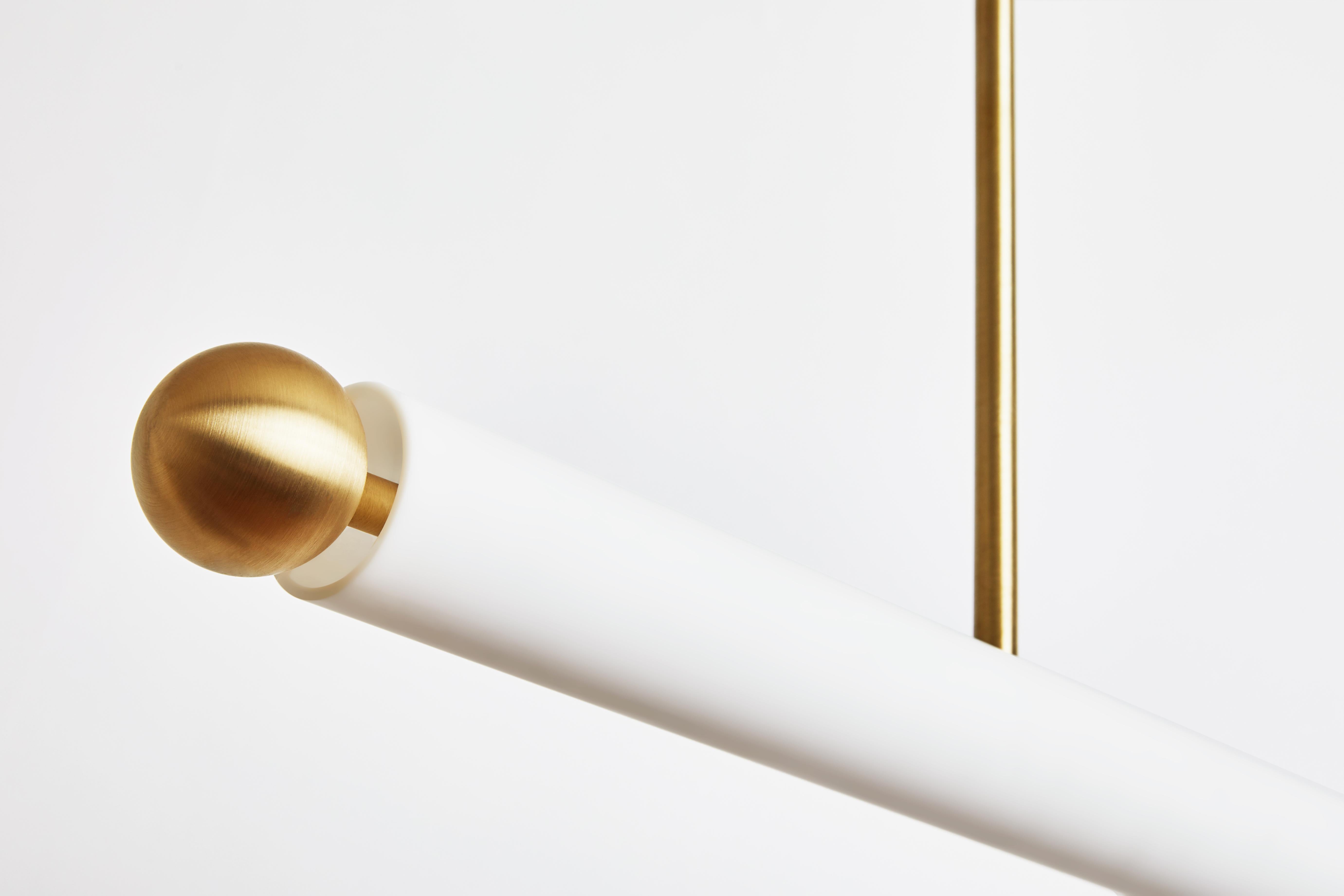 Lampe à suspension Workstead Tube Medium en nickel brossé Neuf - En vente à Floyd, VA
