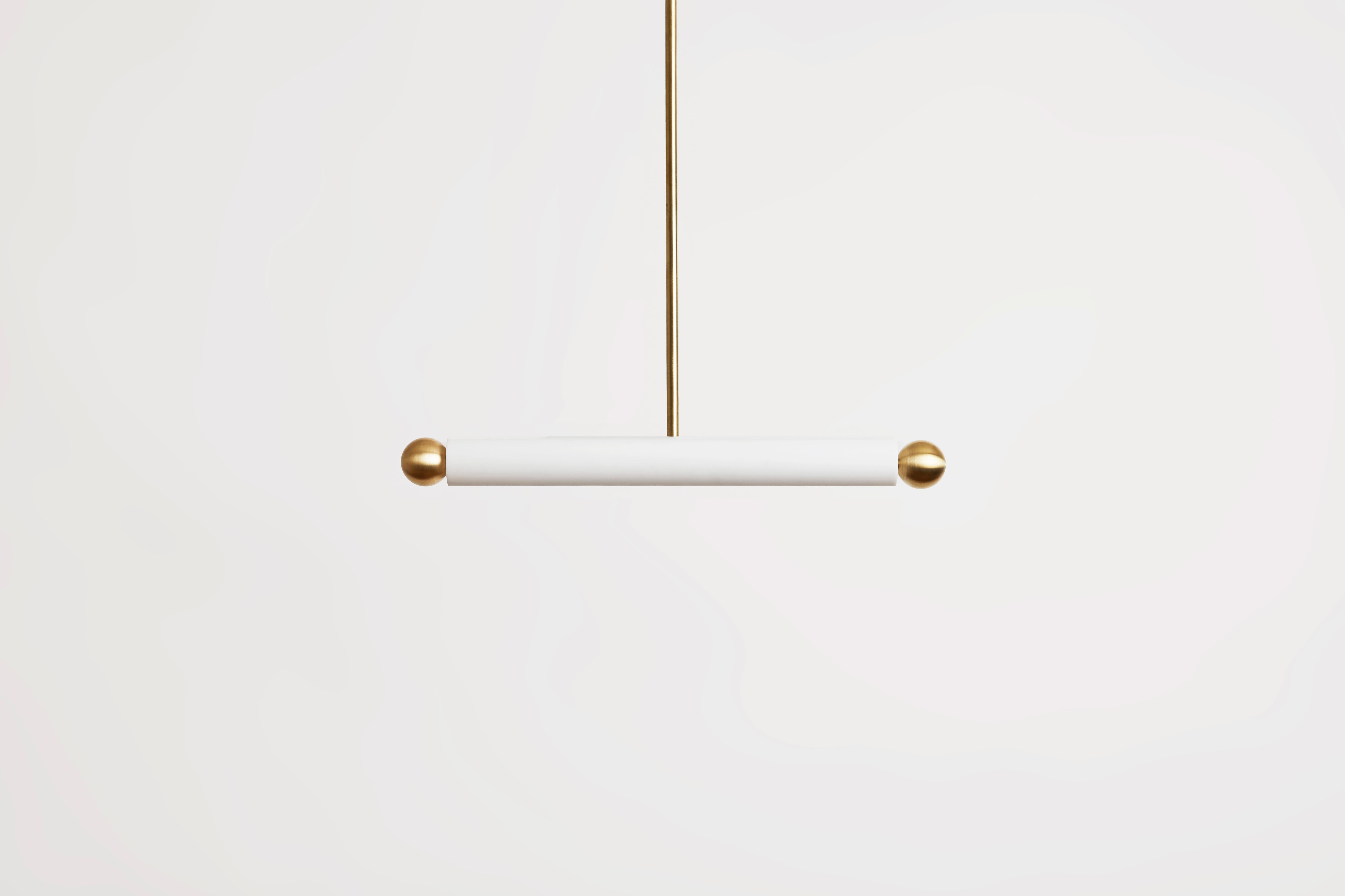 XXIe siècle et contemporain Workstead Tube Suspension Medium Hand Finished Bronze en vente