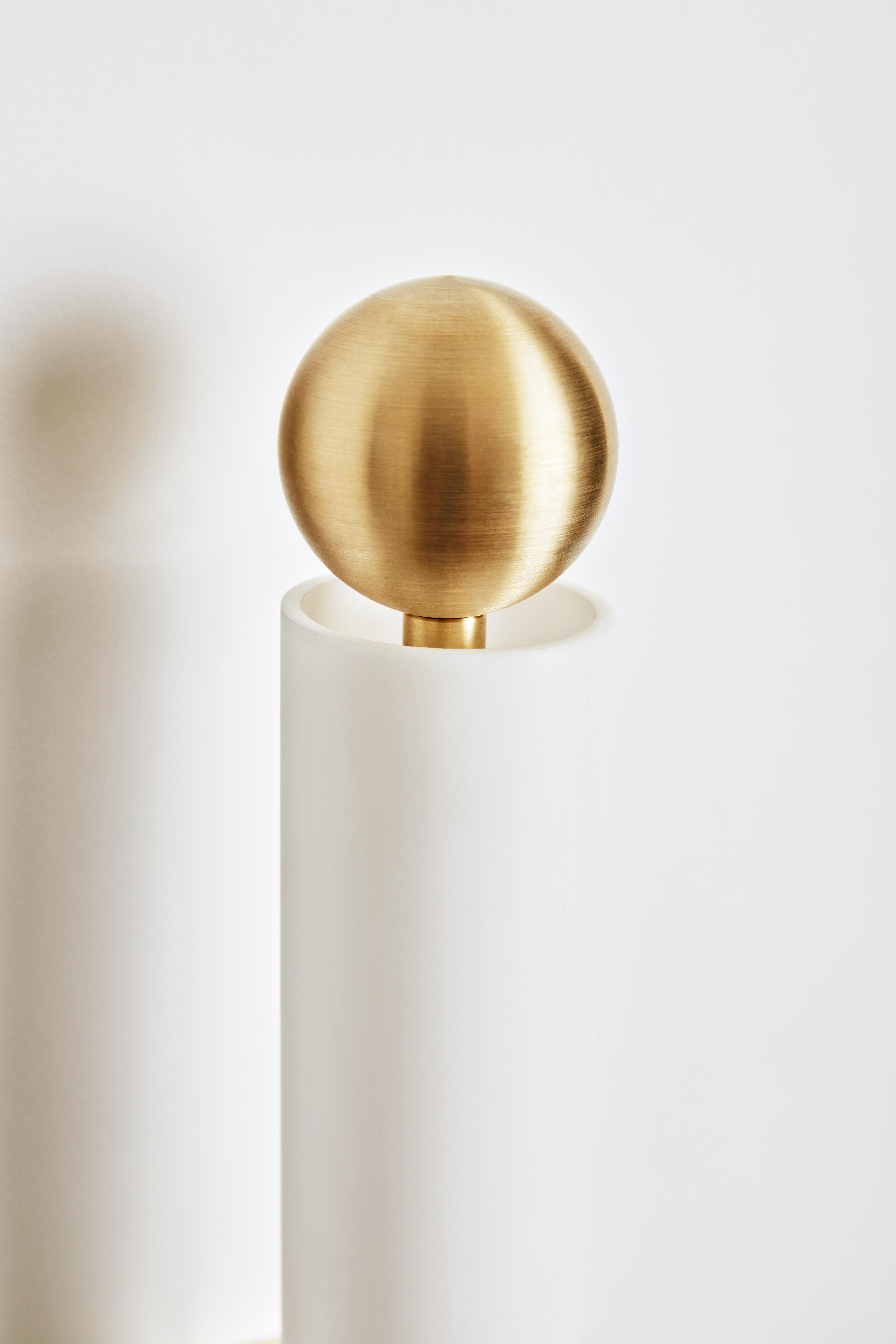 Workstead Tube Sconce / Flush Mount Medium Brushed Nickel In New Condition For Sale In Floyd, VA