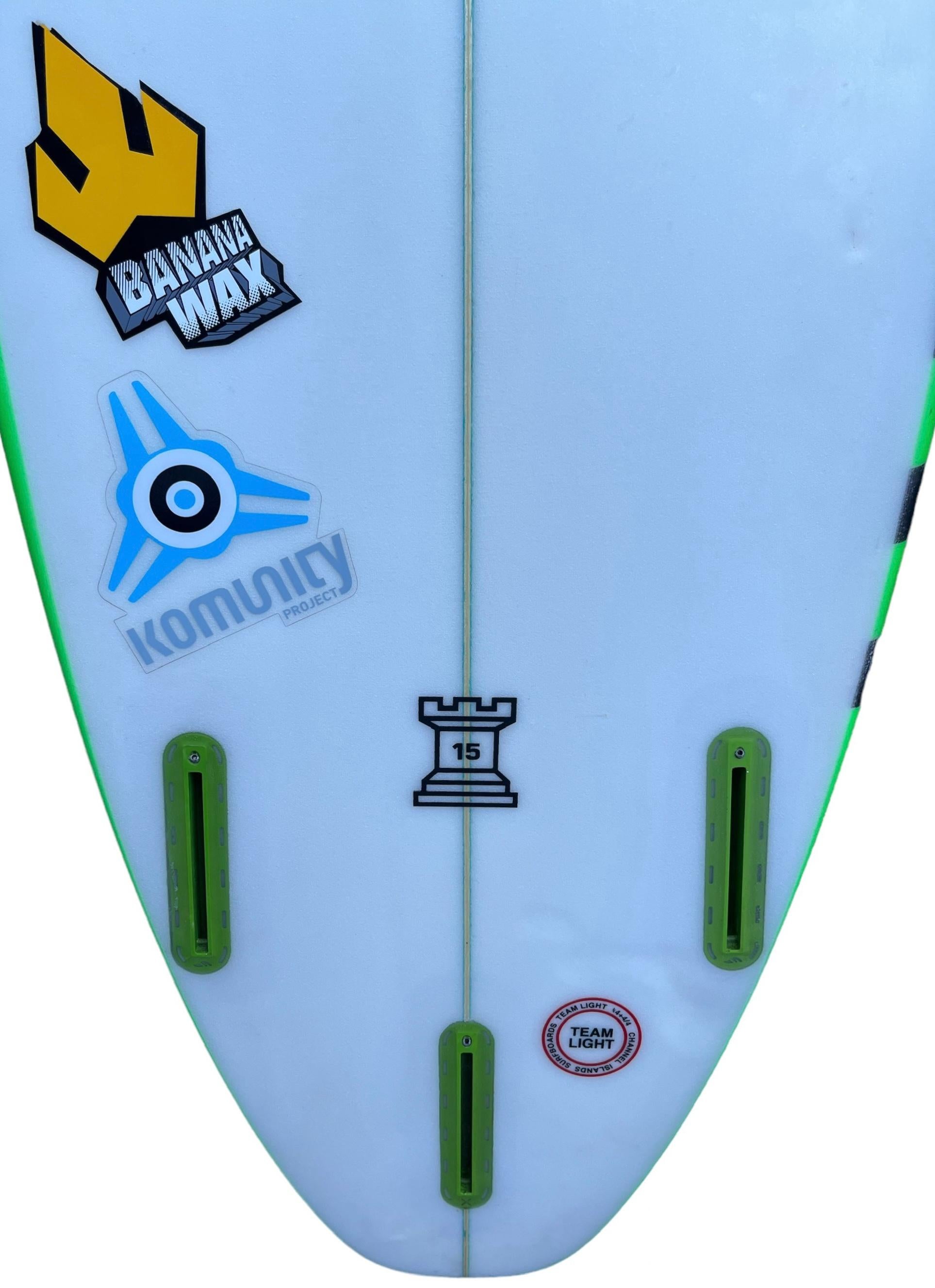 Contemporary World Champion Adriano De Souza’s personal surfboard