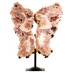 Sculptural Red and Pink Amethyst Geode Naturally Formed as Wings