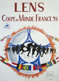 World Cup France '98 Lens Original Poster by G. Pekkler