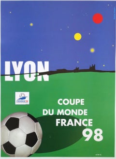 World Cup France '98 Lyon Original Poster